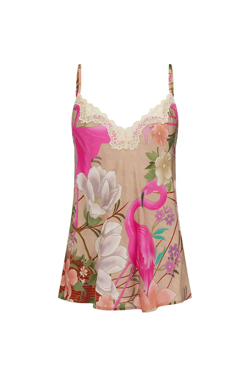 SPELL - FLORIDIAN LACE CAMI (CORAL)