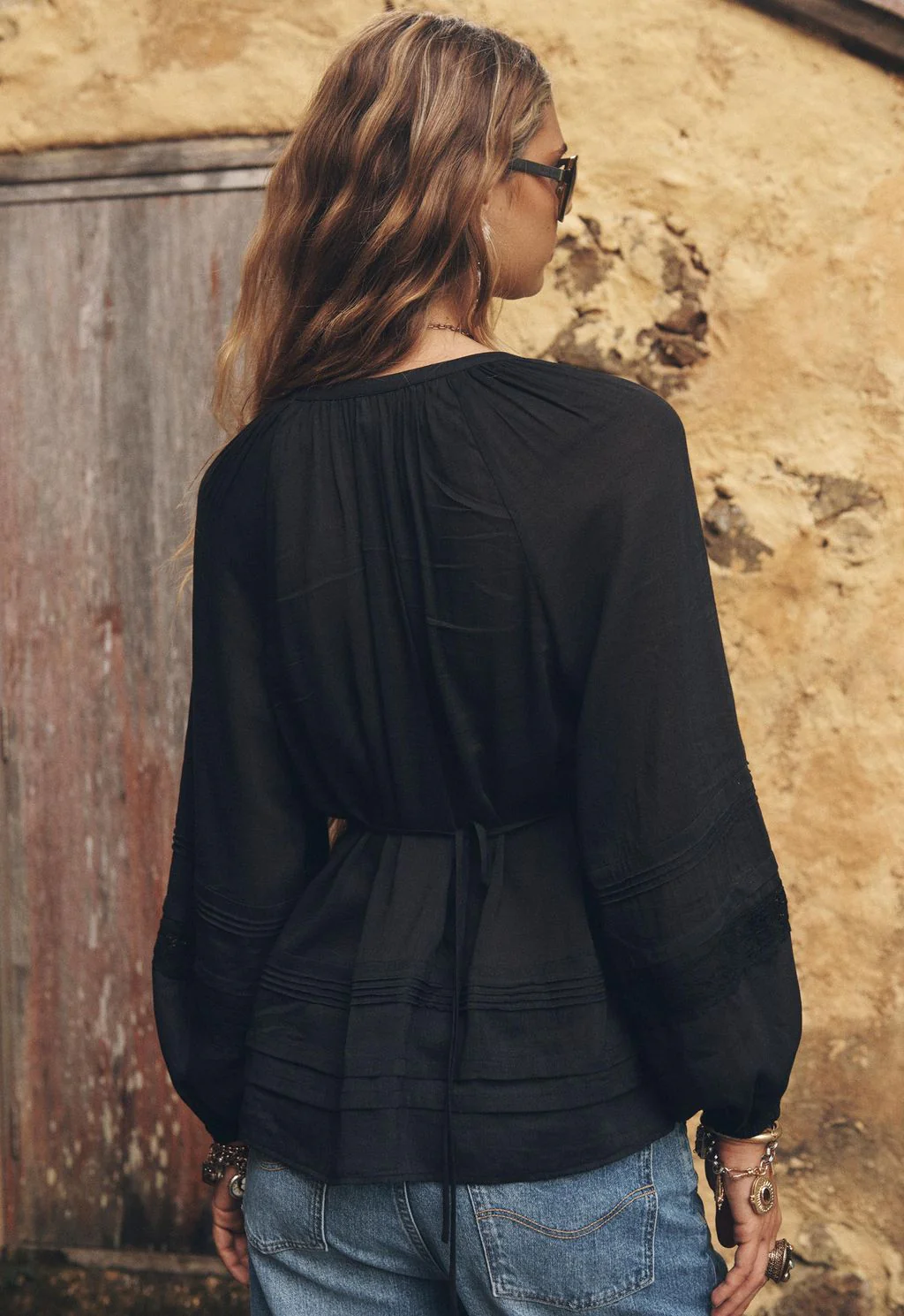 SPELL - HERA LACE BLOUSE (VINTAGE BLACK) - Image 6