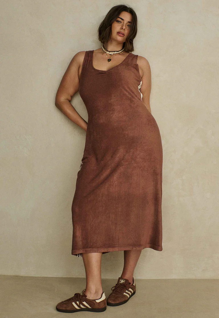 SPELL - LUCIANA TERRY MAXI DRESS (CHOCOLATE) - Image 5