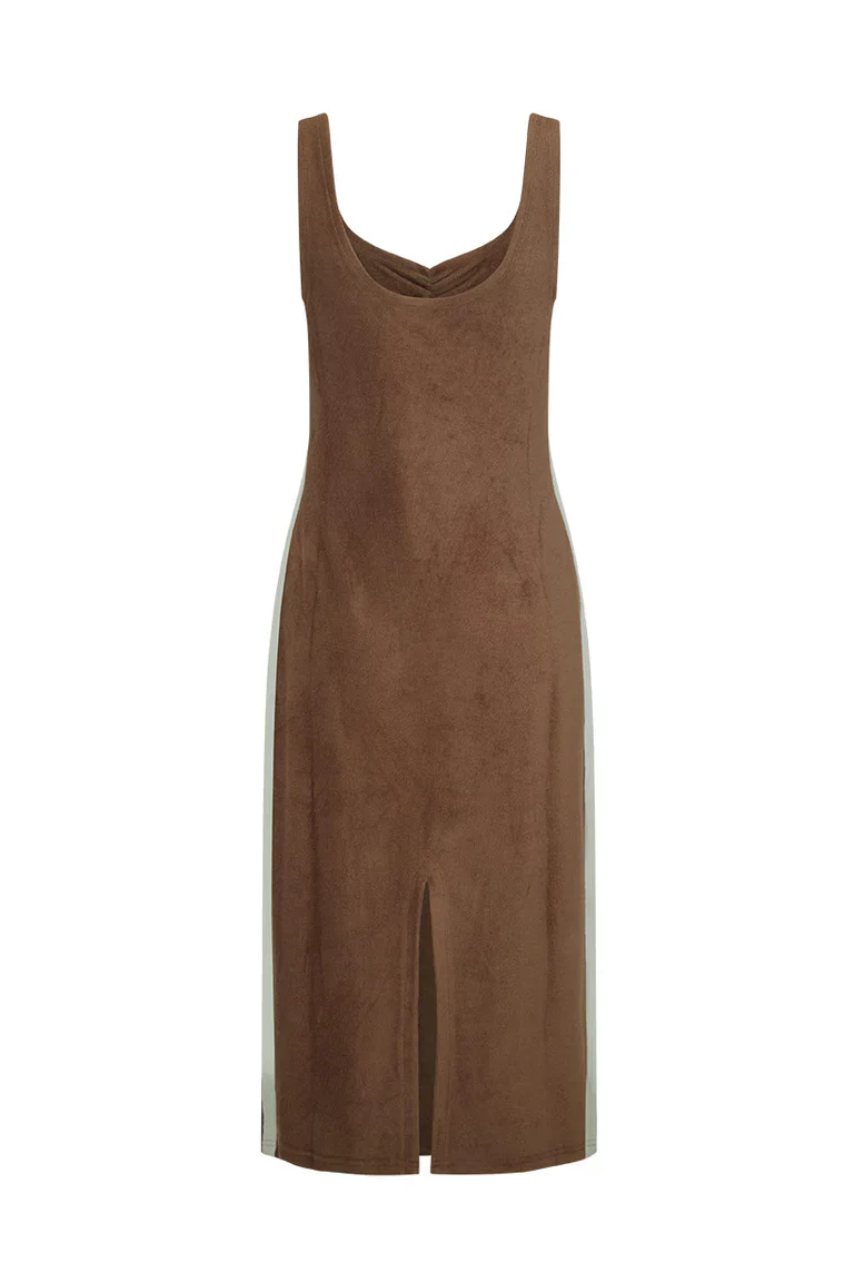 SPELL - LUCIANA TERRY MAXI DRESS (CHOCOLATE) - Image 9