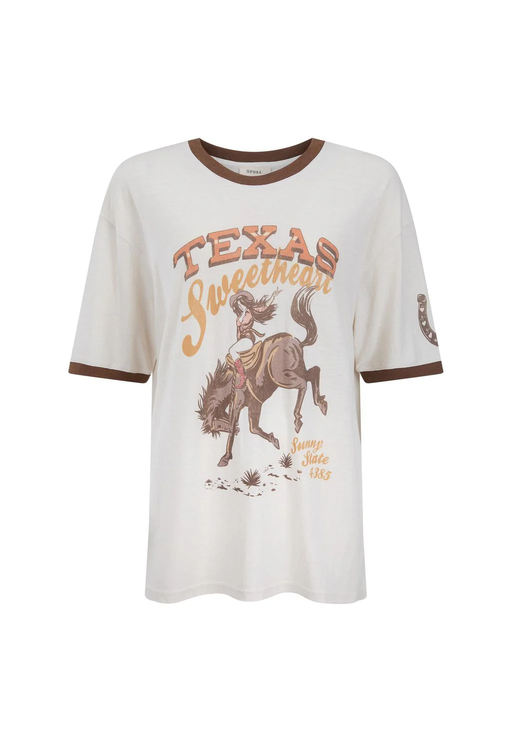SPELL - TEXAS SWEETHEART OVERSIZED TEE (VINTAGE CREAM)