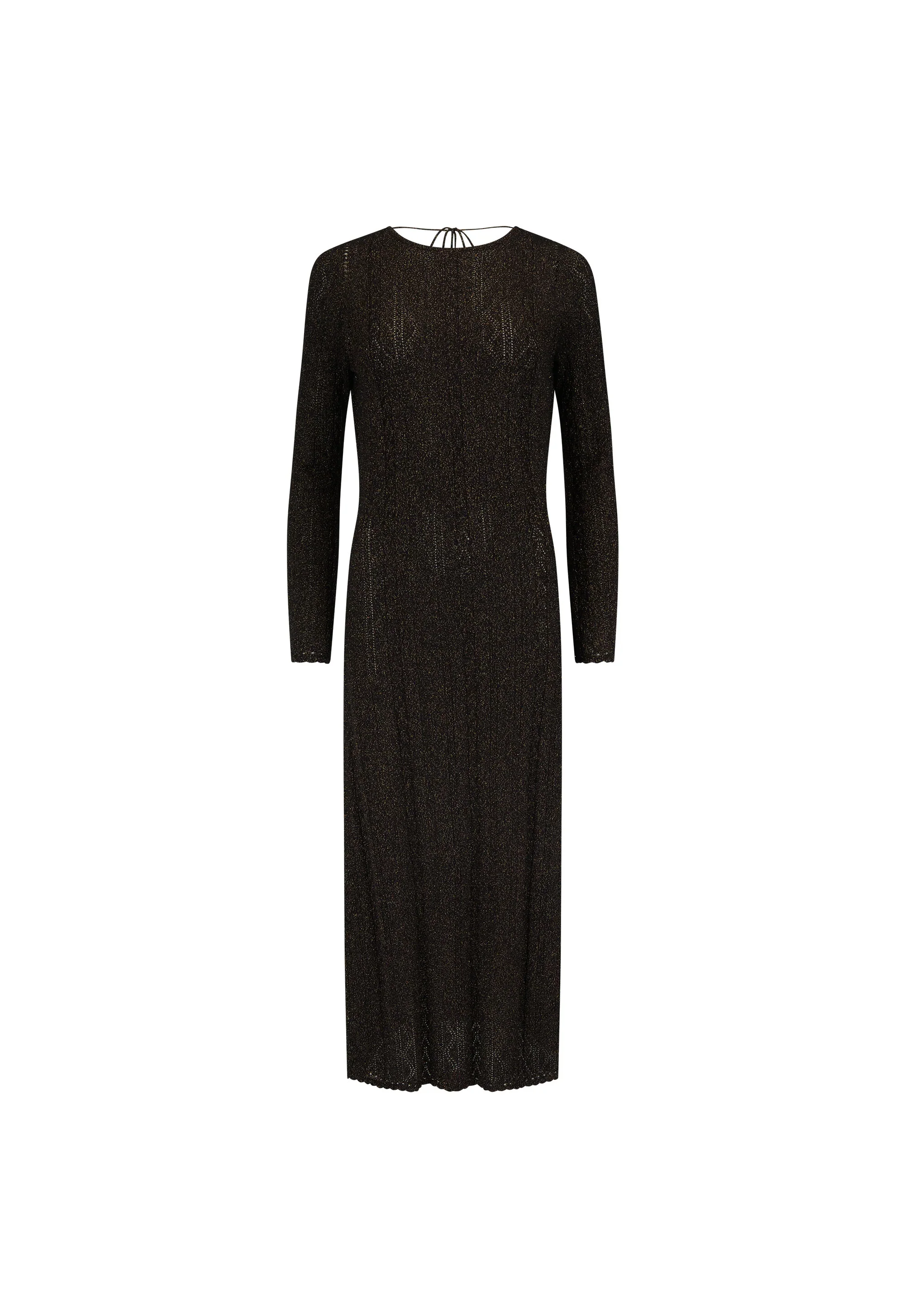 SPELL - THE MOSS KNIT BACKLESS MAXI DRESS (ONYX)