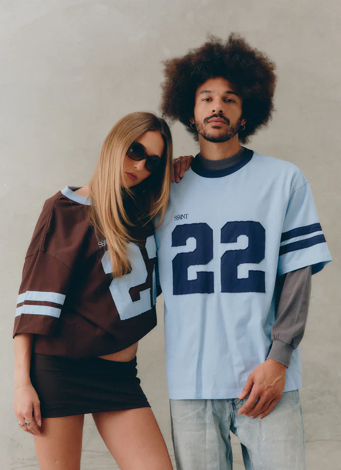 SSAINT - 22 MOTION TEE (POWDER BLUE & NAVY) - Image 6