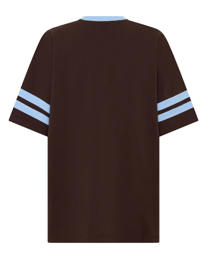 SSAINT 22 MOTION TEE (POWDER BLUE & ESPRESSO) - Image 6