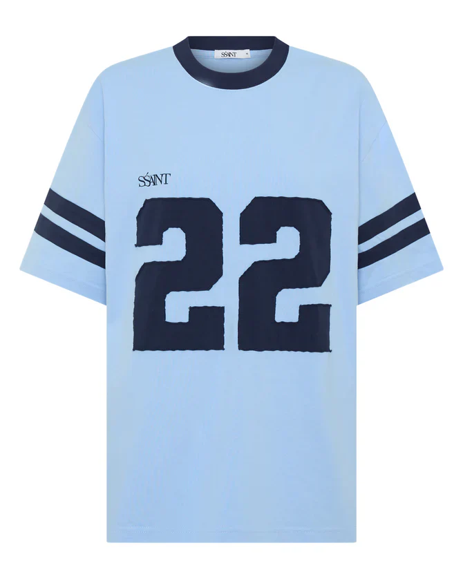 SSAINT - 22 MOTION TEE (POWDER BLUE & NAVY)