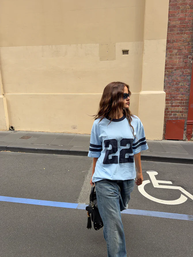 SSAINT - 22 MOTION TEE (POWDER BLUE & NAVY) - Image 4