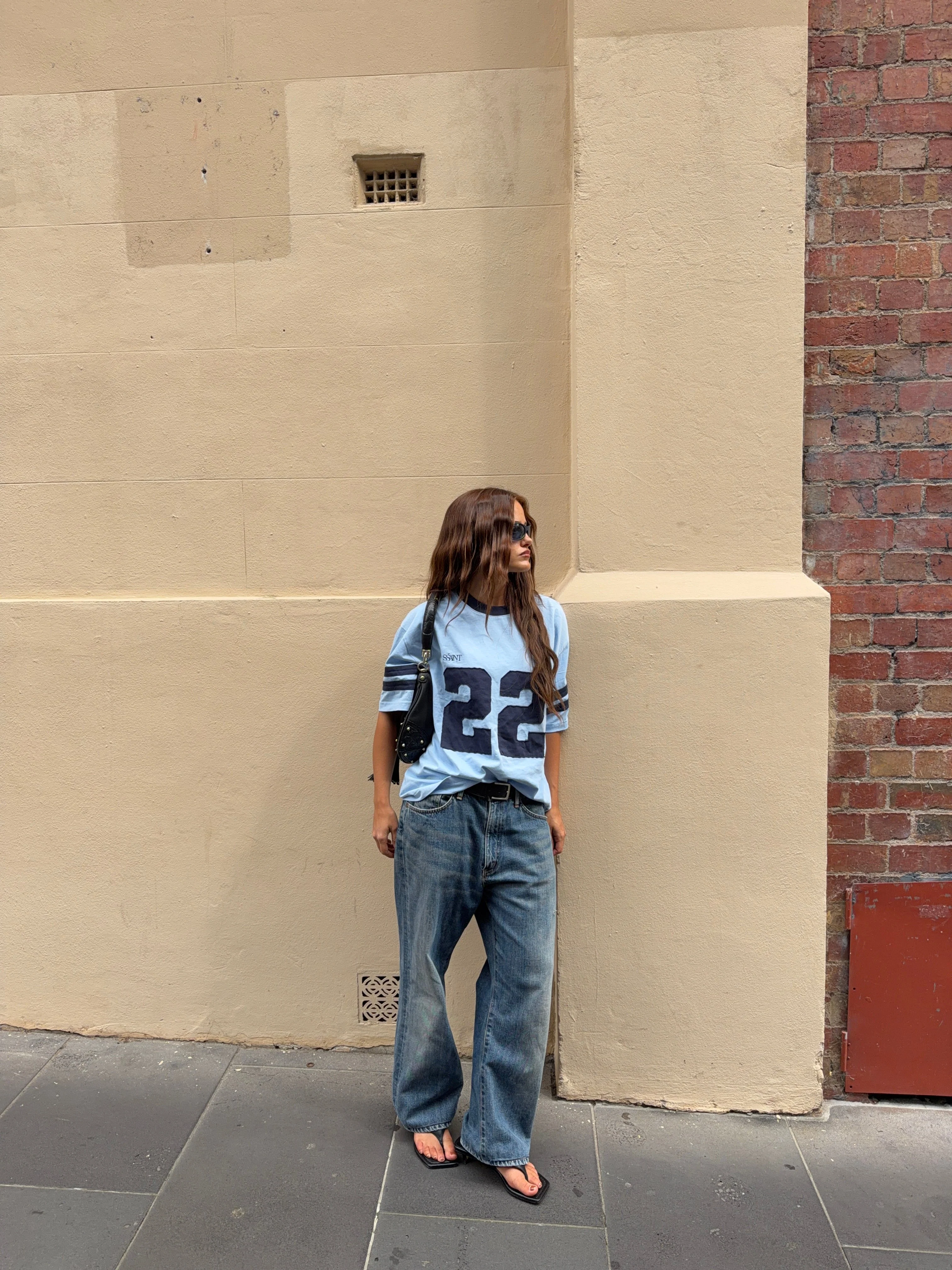 SSAINT - 22 MOTION TEE (POWDER BLUE & NAVY) - Image 5