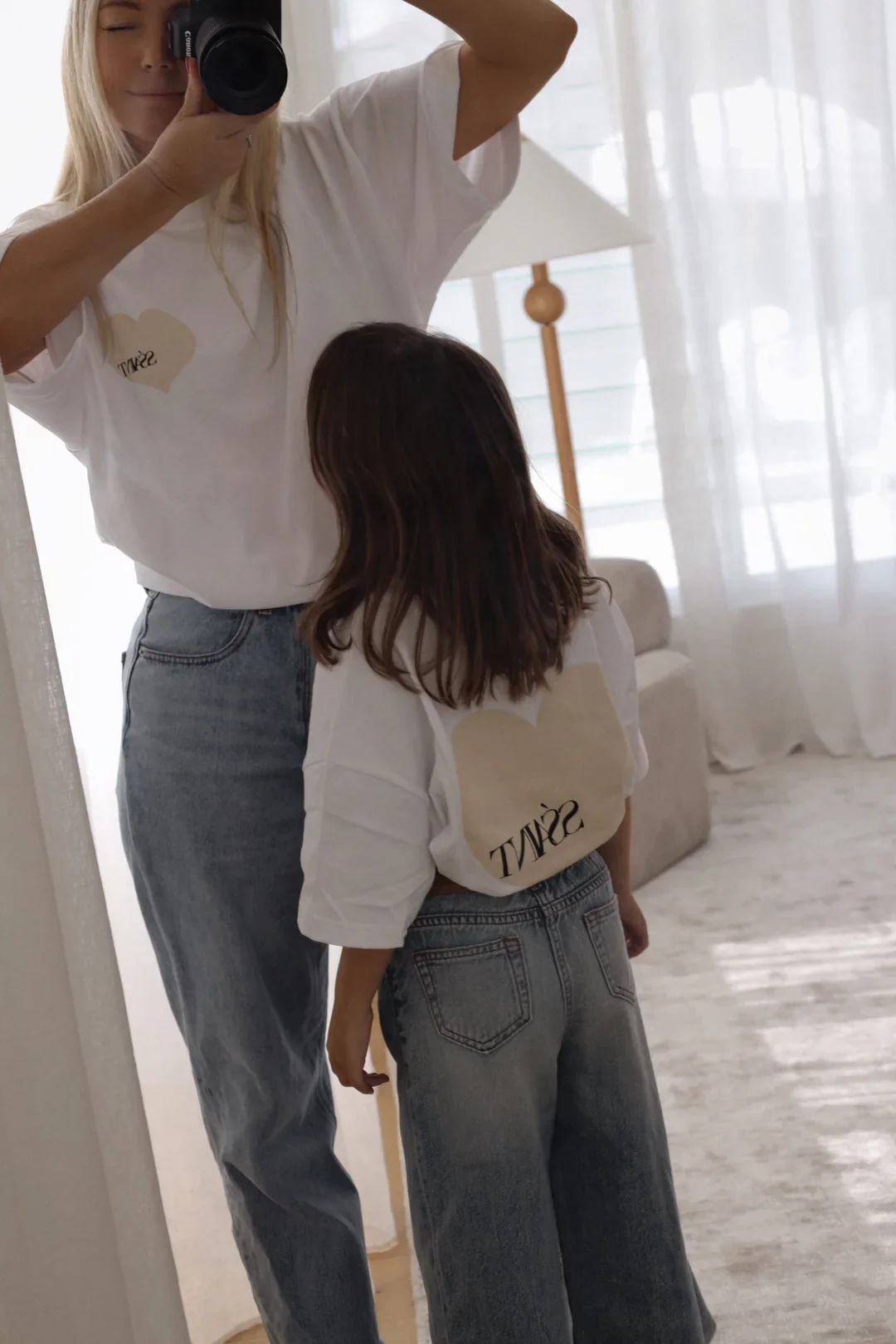 SSAINT - KIDS HEART TEE (CREAM) - Image 4