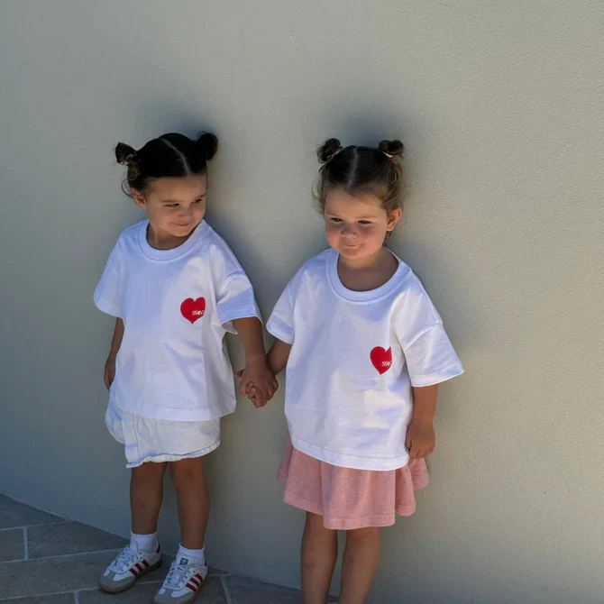 SSAINT - KIDS HEART TEE (RED) - Image 4