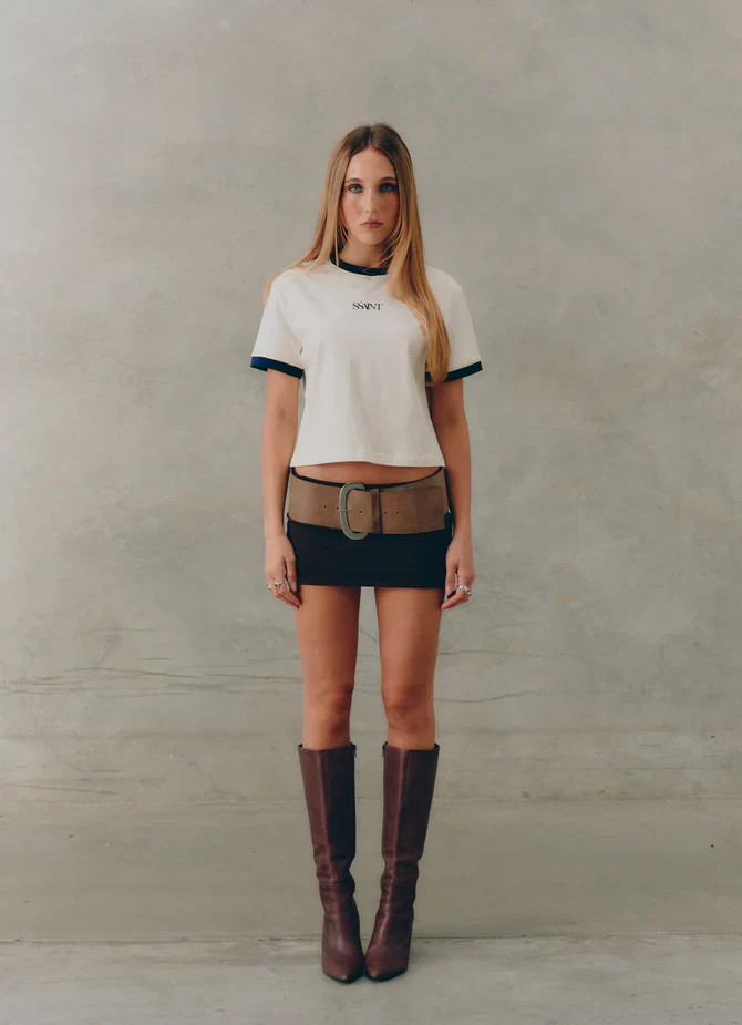 SSAINT - LOGO BABY TEE (CREAM) - Image 3