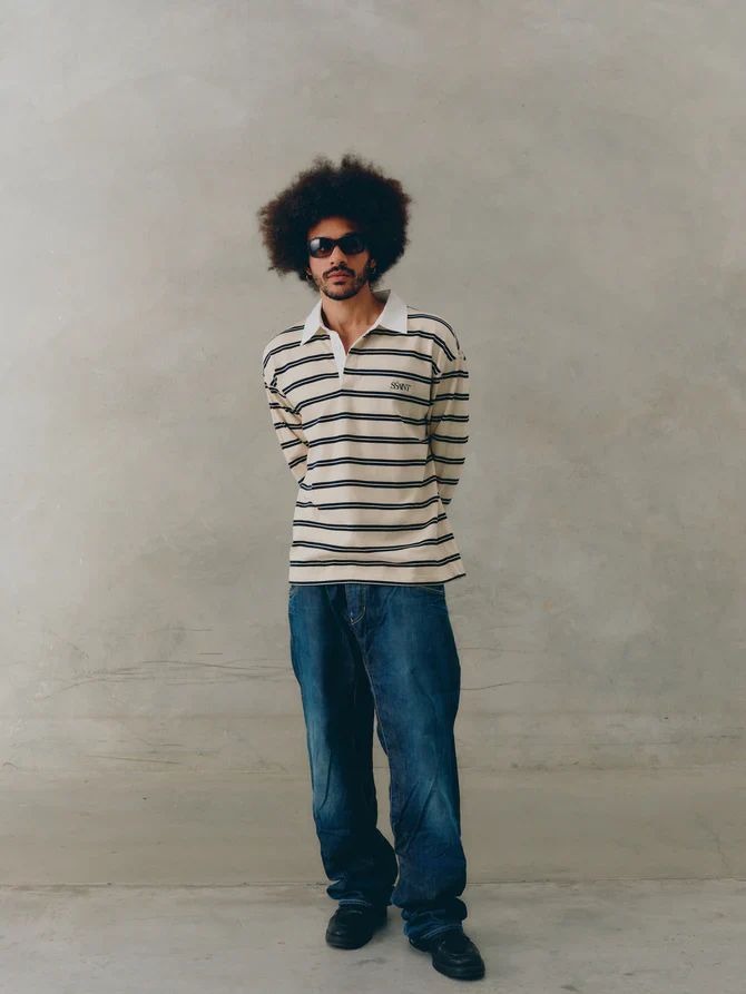 SSAINT - RYDER RUGBY POLO (CREAM) - Image 6