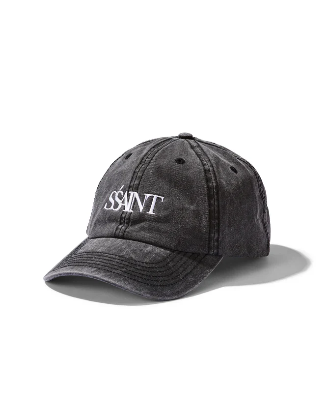 SSAINT - SŚAINT CAP (BLACK ACID WASH)