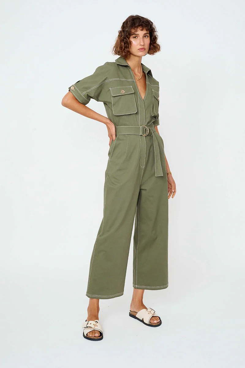 SUBOO - Bernie Jumpsuit (Olive) - Image 4