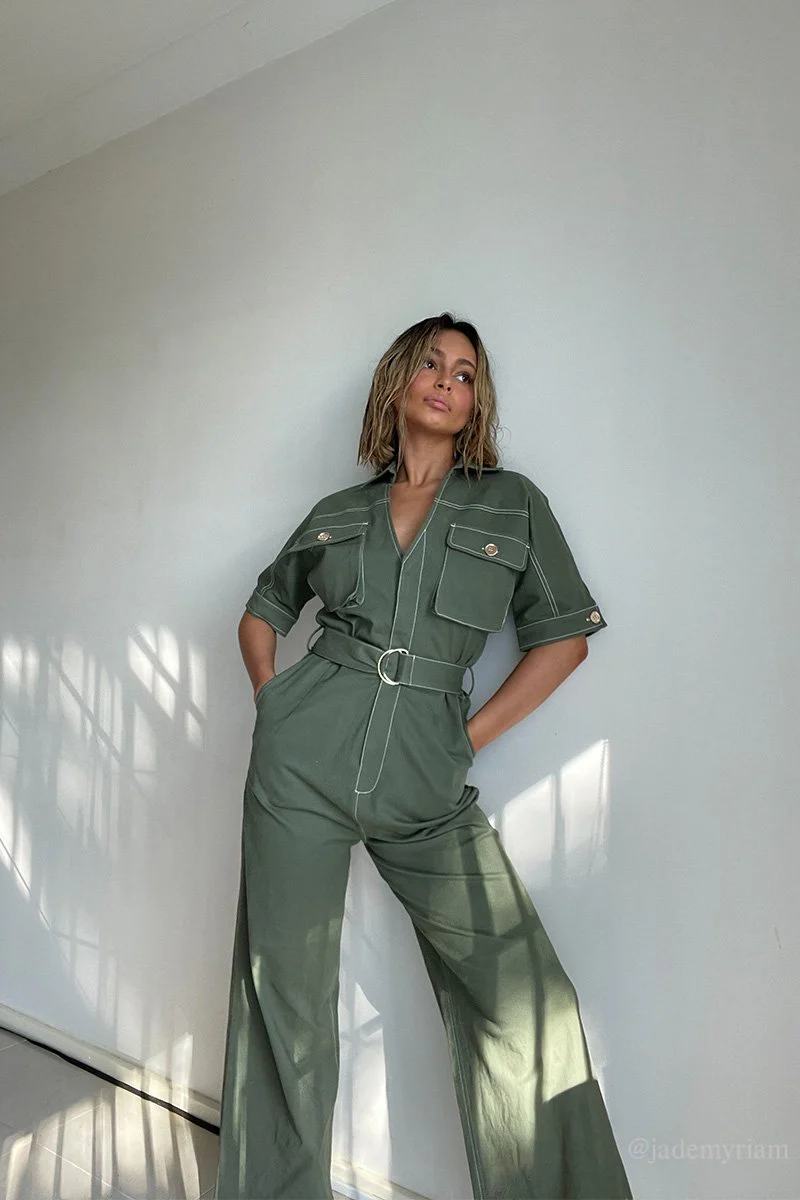 SUBOO - Bernie Jumpsuit (Olive) - Image 5