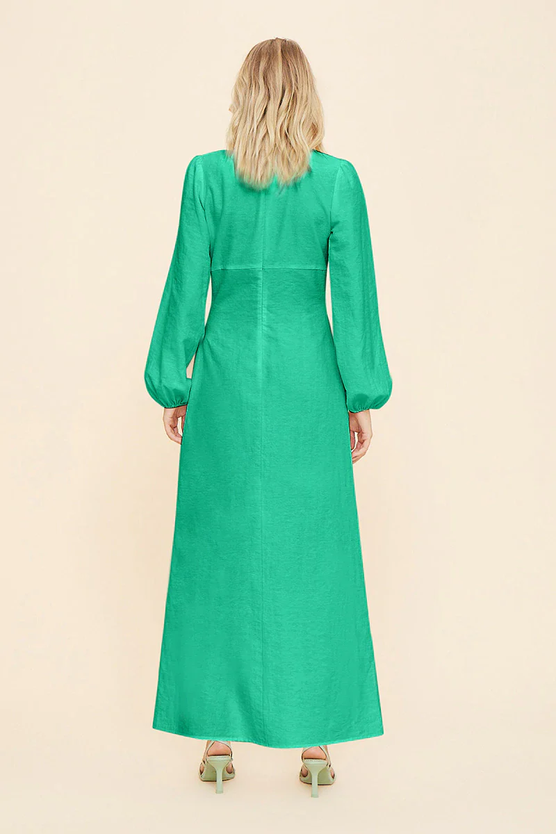 SUBOO - Elodie Long Sleeve Keyhole Front Maxi Dress - Image 4
