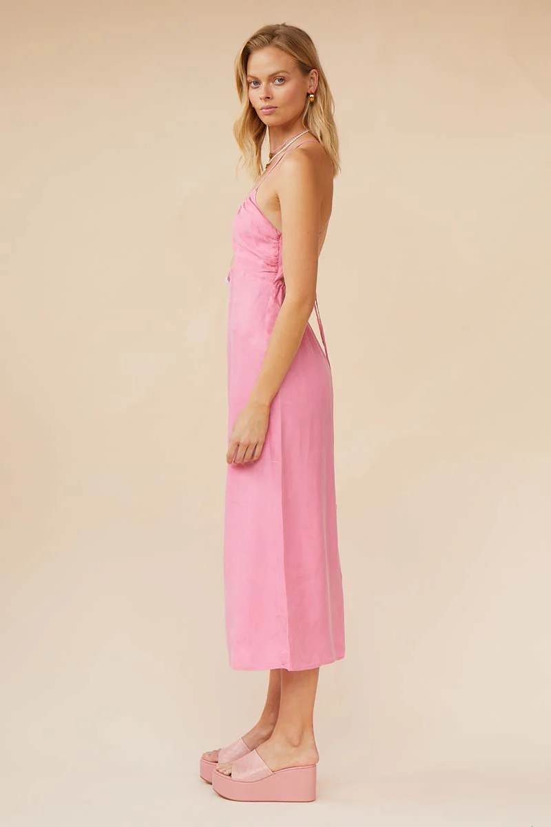 SUBOO - Georgia Keyhole Rouched Slip (Pink) - Image 4