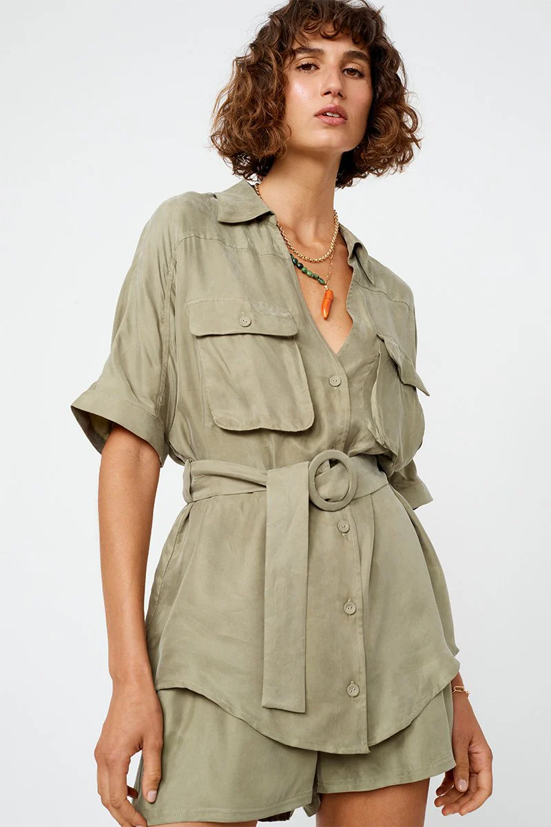 SUBOO - Georgia Shorts (Khaki) - Image 4