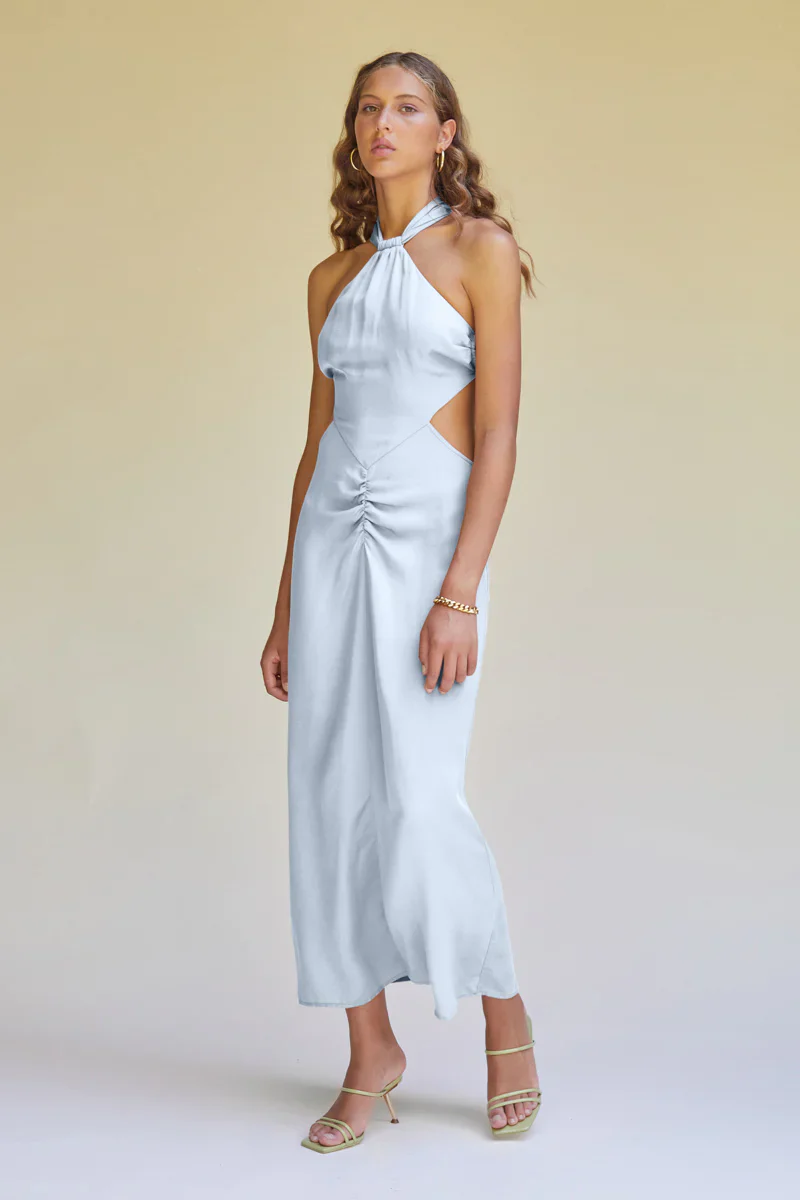 SUBOO - Kari Handerchief Dress (Pale Blue) - Image 3