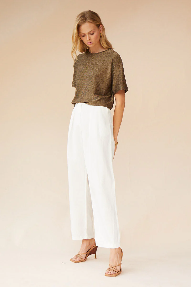 SUBOO - Marlo Tailored Pants (Ivory) FINAL SALE - Image 2