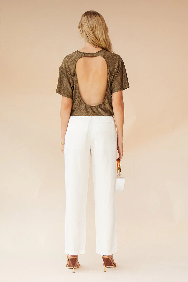 SUBOO - Marlo Tailored Pants (Ivory) FINAL SALE - Image 3