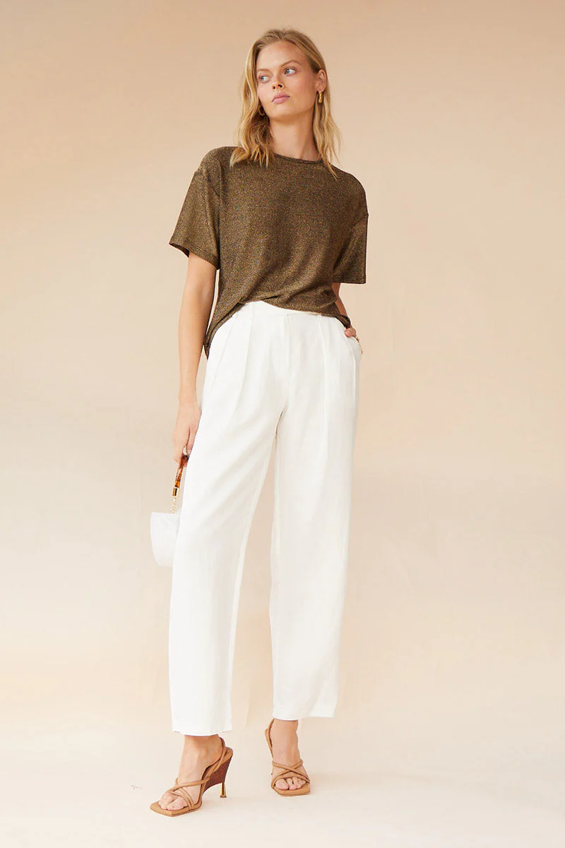 SUBOO - Marlo Tailored Pants (Ivory) FINAL SALE - Image 4