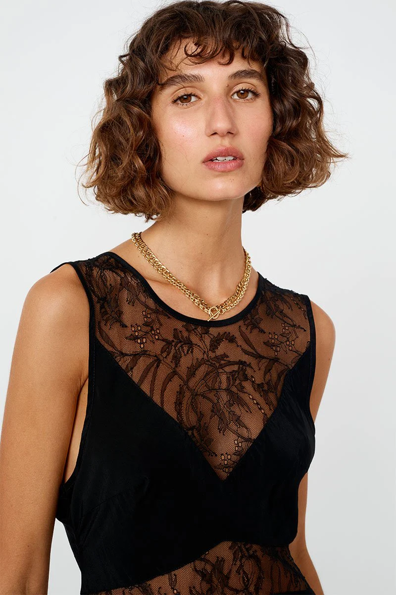 SUBOO - Monique Lace Mini Dress (Black) - Image 4