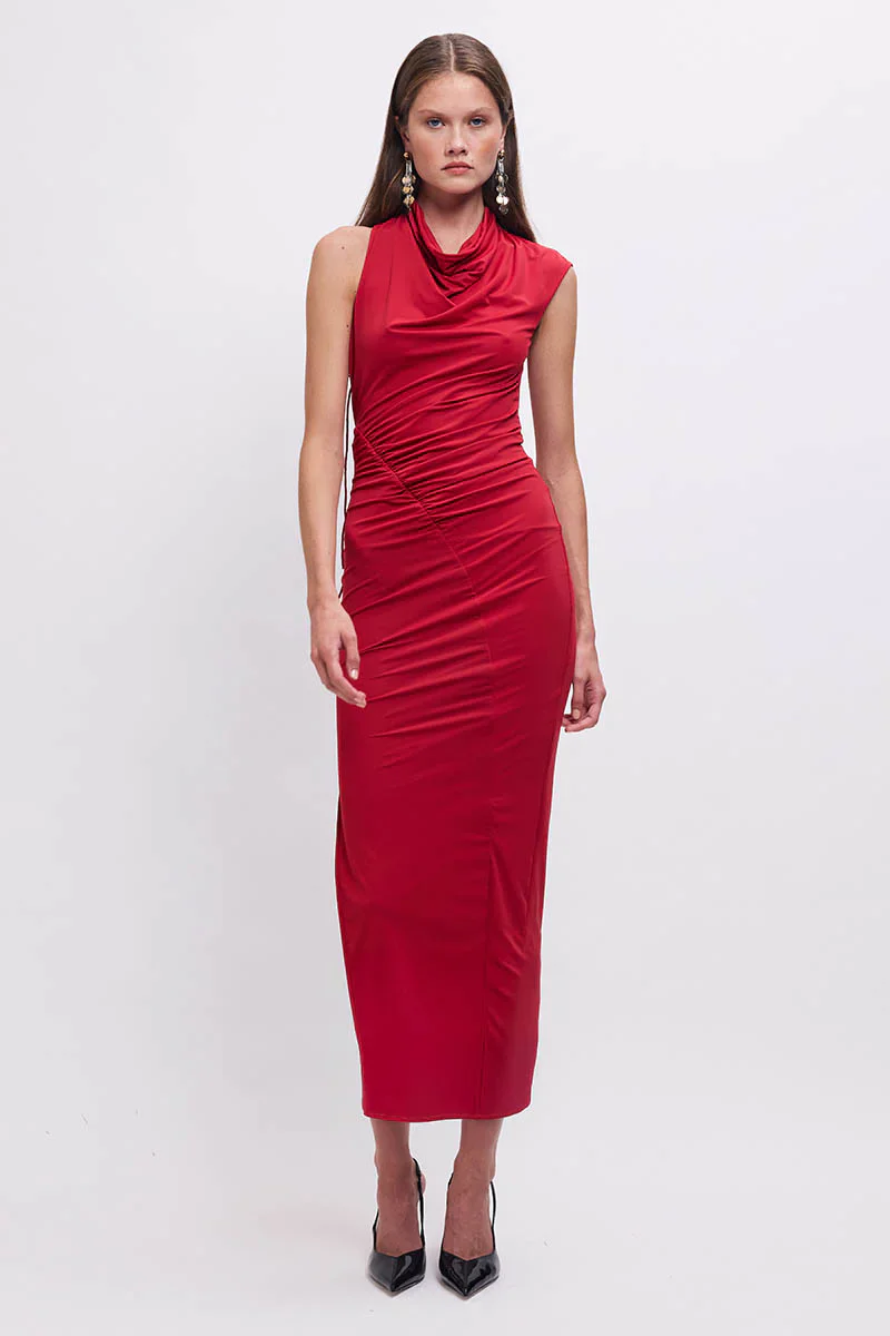 SUBOO - PHOEBE MAXI DRESS (RED)