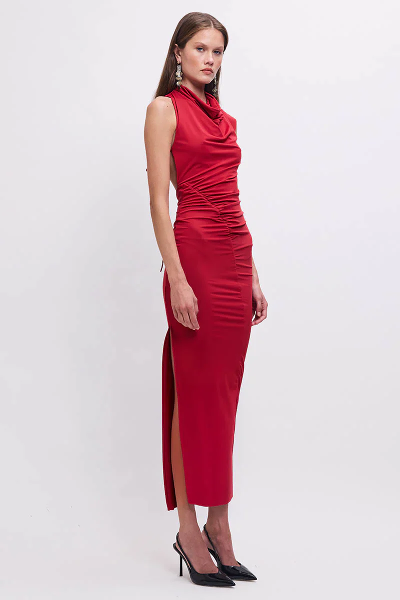 SUBOO - PHOEBE MAXI DRESS (RED) - Image 3