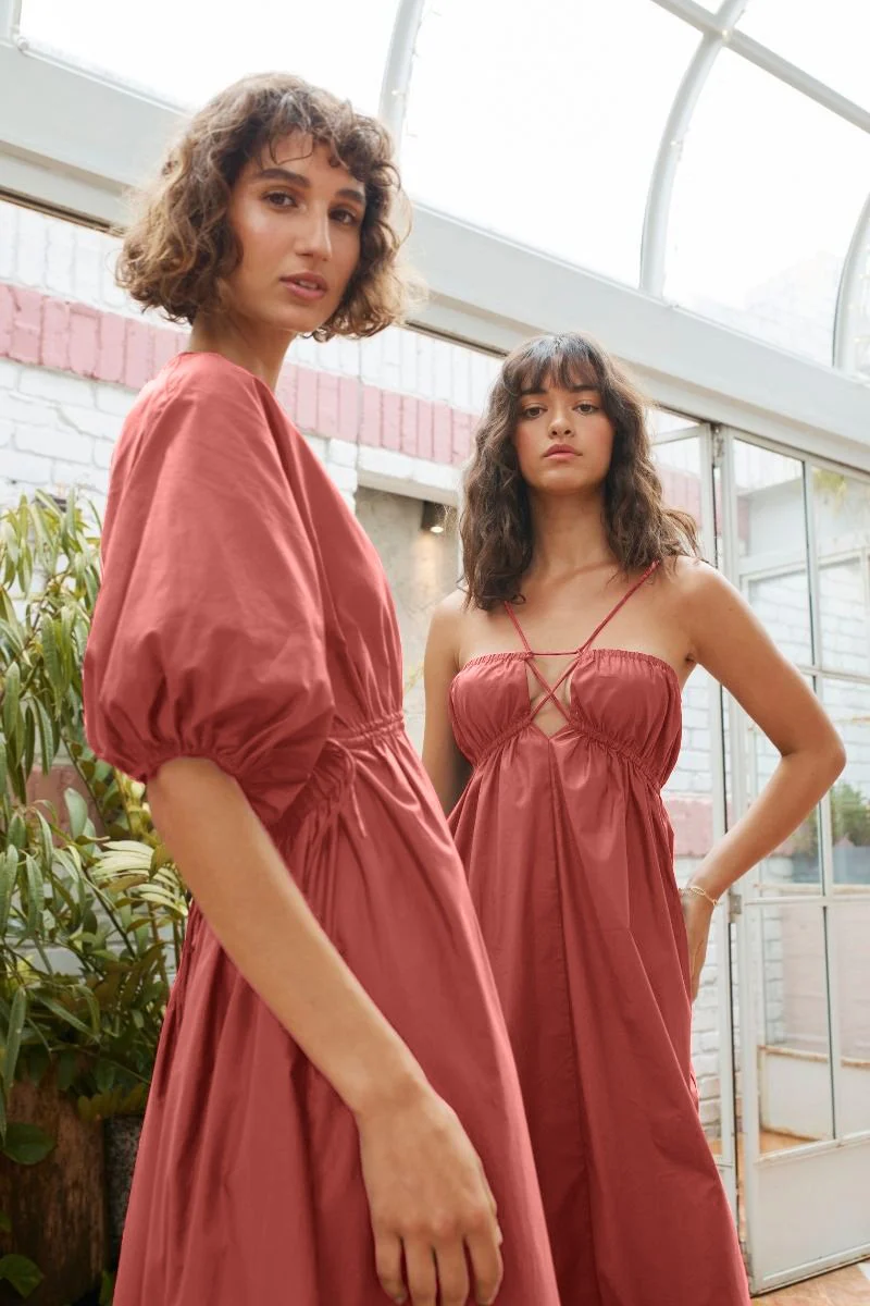 SUBOO - Rossana Backless Dress (Wine) - Image 4