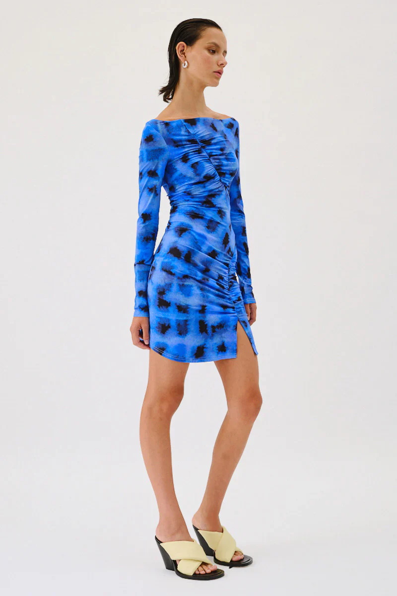 SUBOO - SHIBORI LONG SLEEVE OFF SHOULDER TOP / DRESS - Image 2
