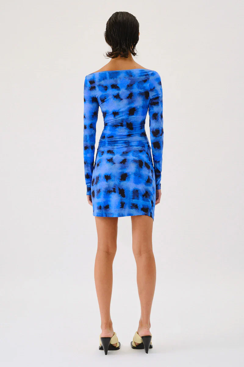 SUBOO - SHIBORI LONG SLEEVE OFF SHOULDER TOP / DRESS - Image 3