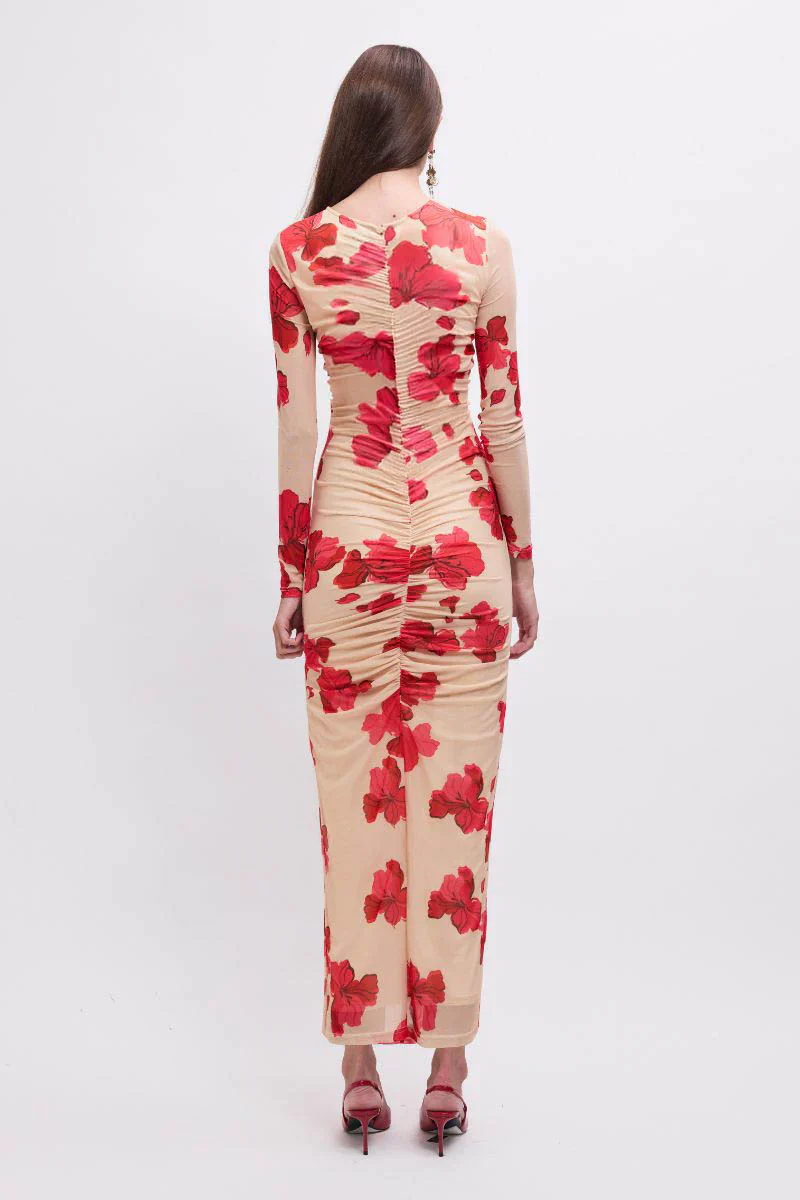 SUBOO - SUZIE FLORAL LONG SLEEVE REVERSIBLE MAXI DRESS - Image 2