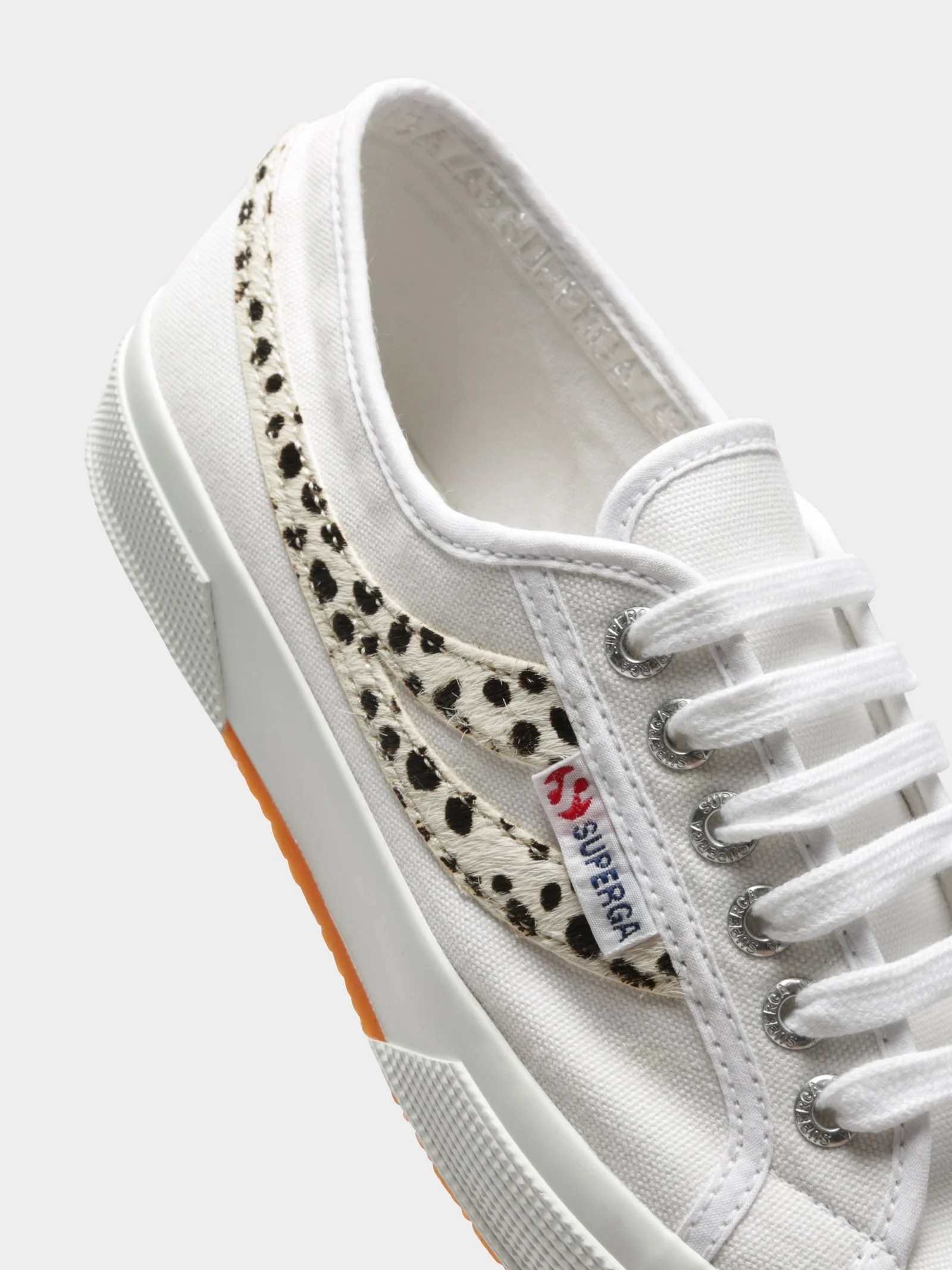 SUPERGA - Cotu Swallow Tail Calf Hair Sneakers 2953 (White Dalmatian) - Image 3