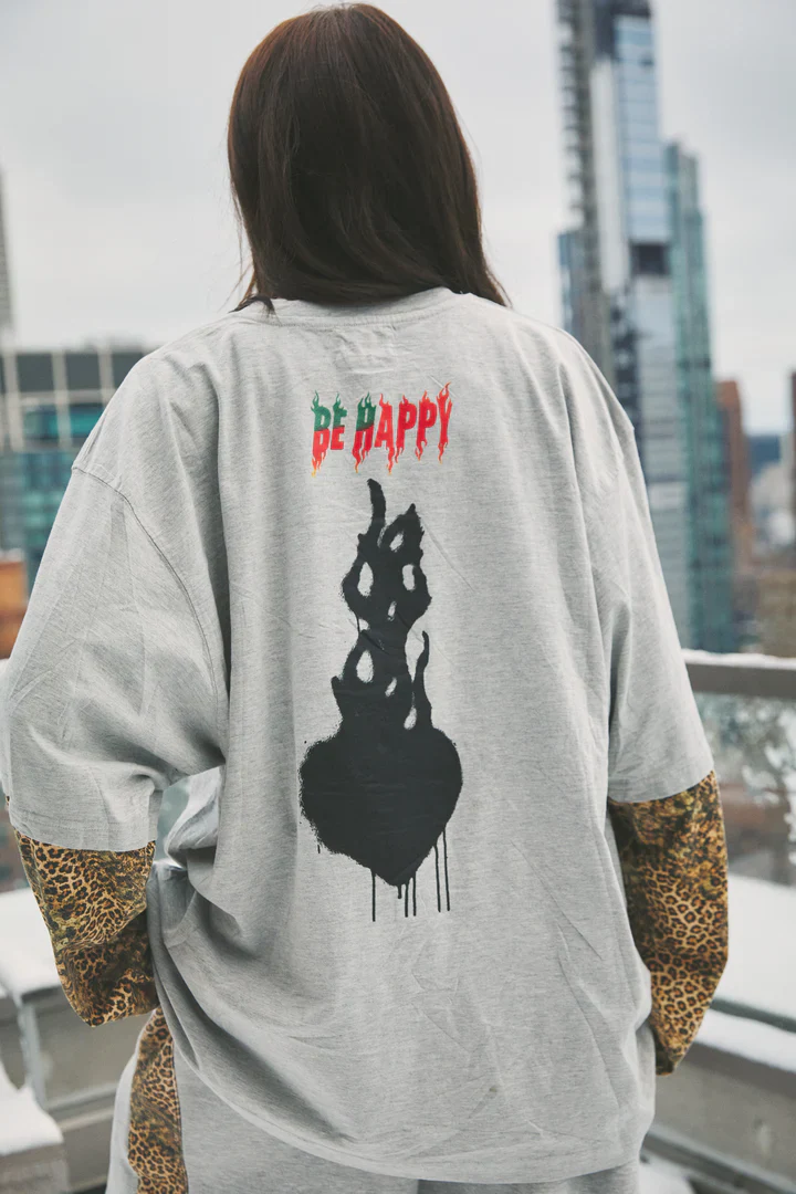 SABBI - THE BE HAPPY LEOPARD LONG SLEEVE TEE 3 - Image 2