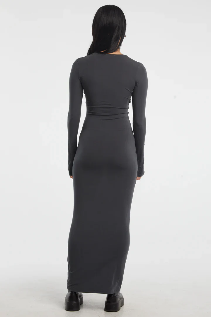 THE LINE BY K - Calli Dress (Deep Grey) - Image 2