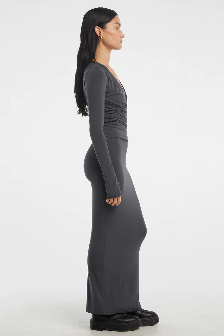 THE LINE BY K - Calli Dress (Deep Grey) - Image 3