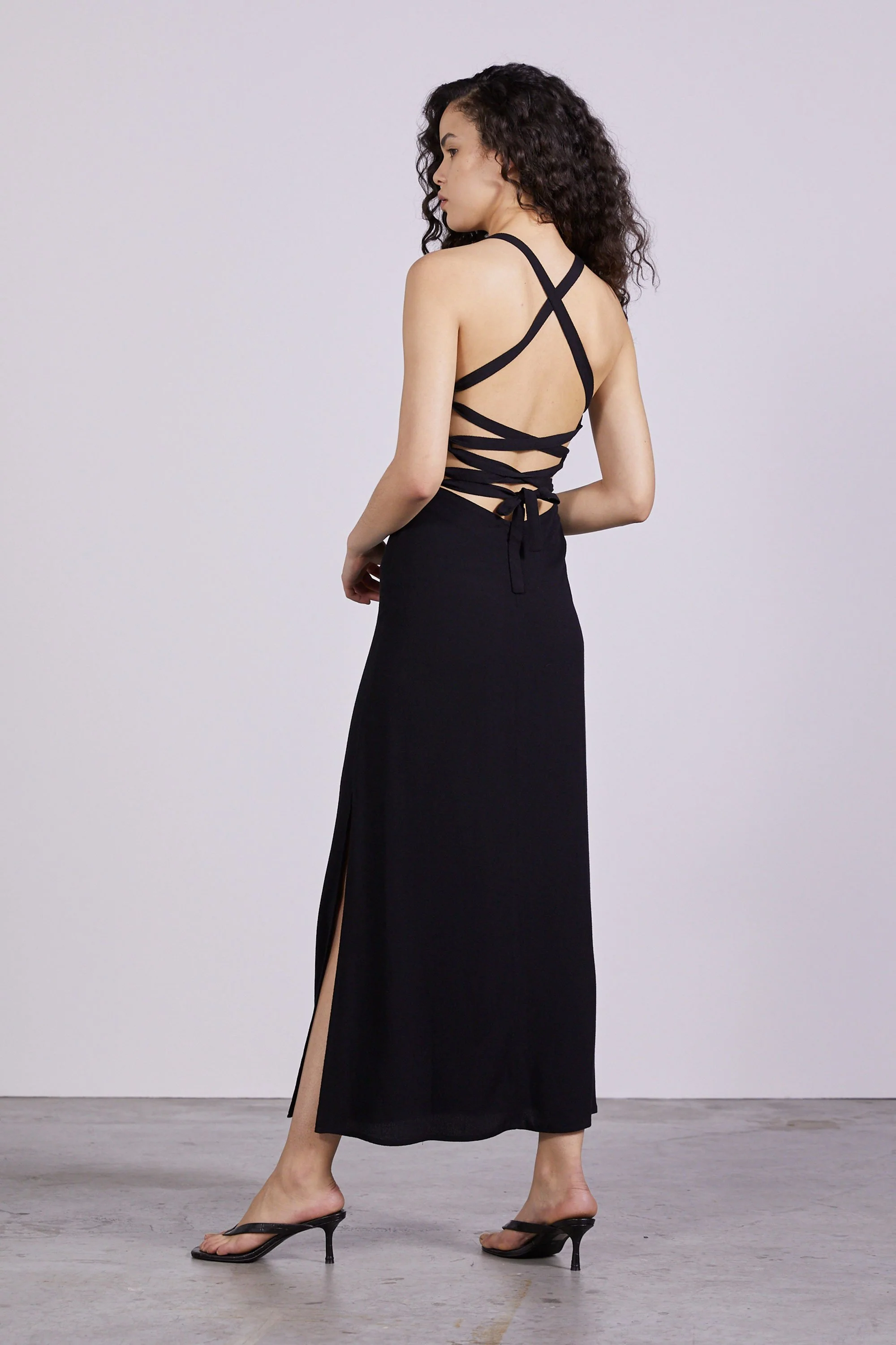 THIRD FORM - Bouquet Lace Back Slip (Black) FINAL SALE - Image 3