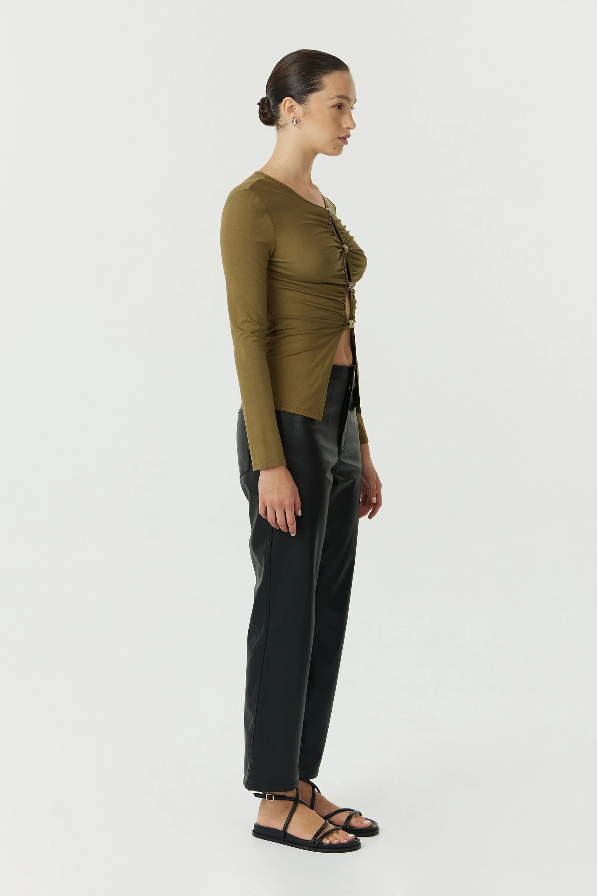 THIRD FORM - HIDDEN GEM LONG SEEVE TOP (MOSS) - Image 4