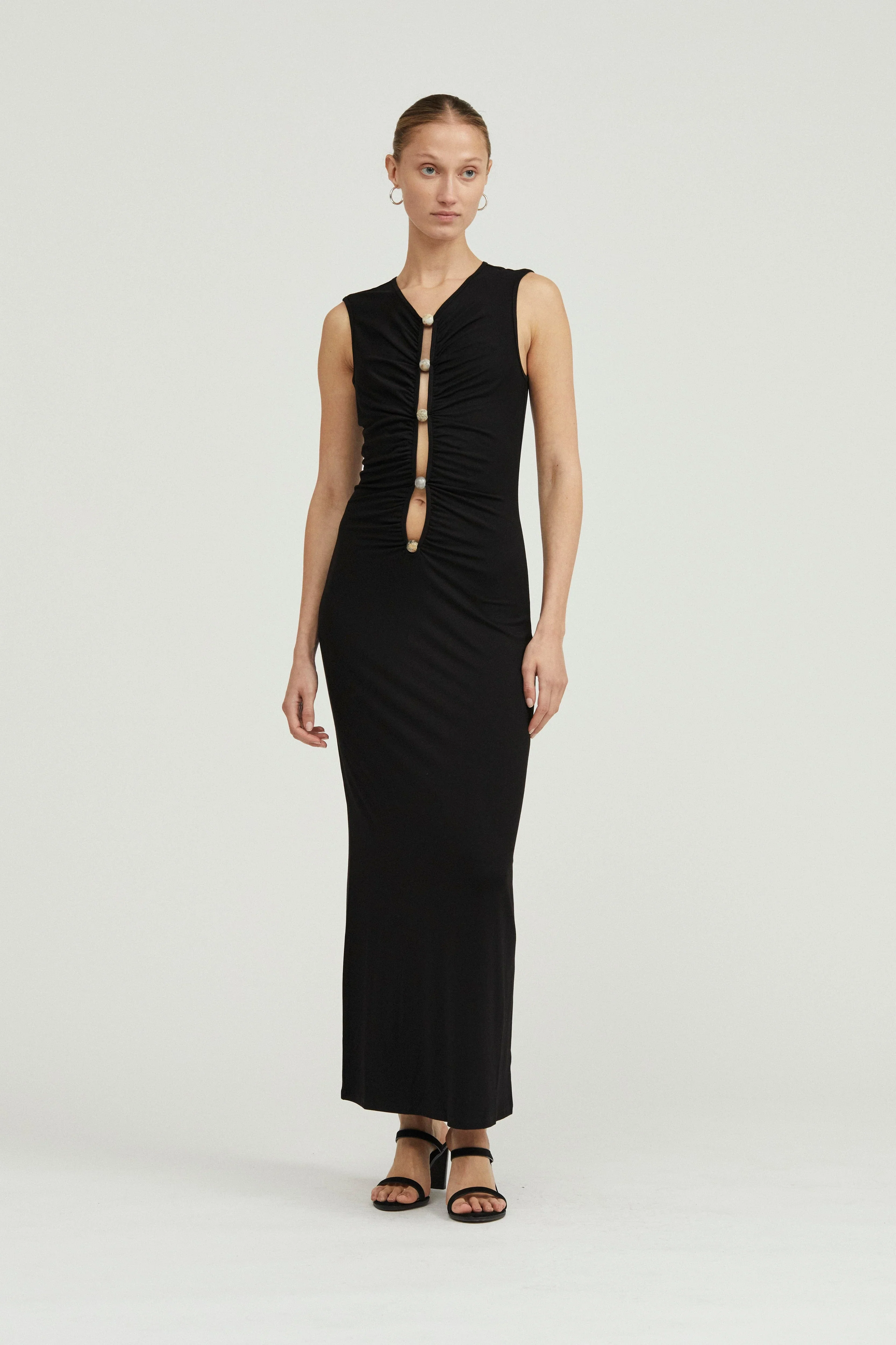 THIRD FORM - HIDDEN GEM TANK MAXI DRESS (BLACK)