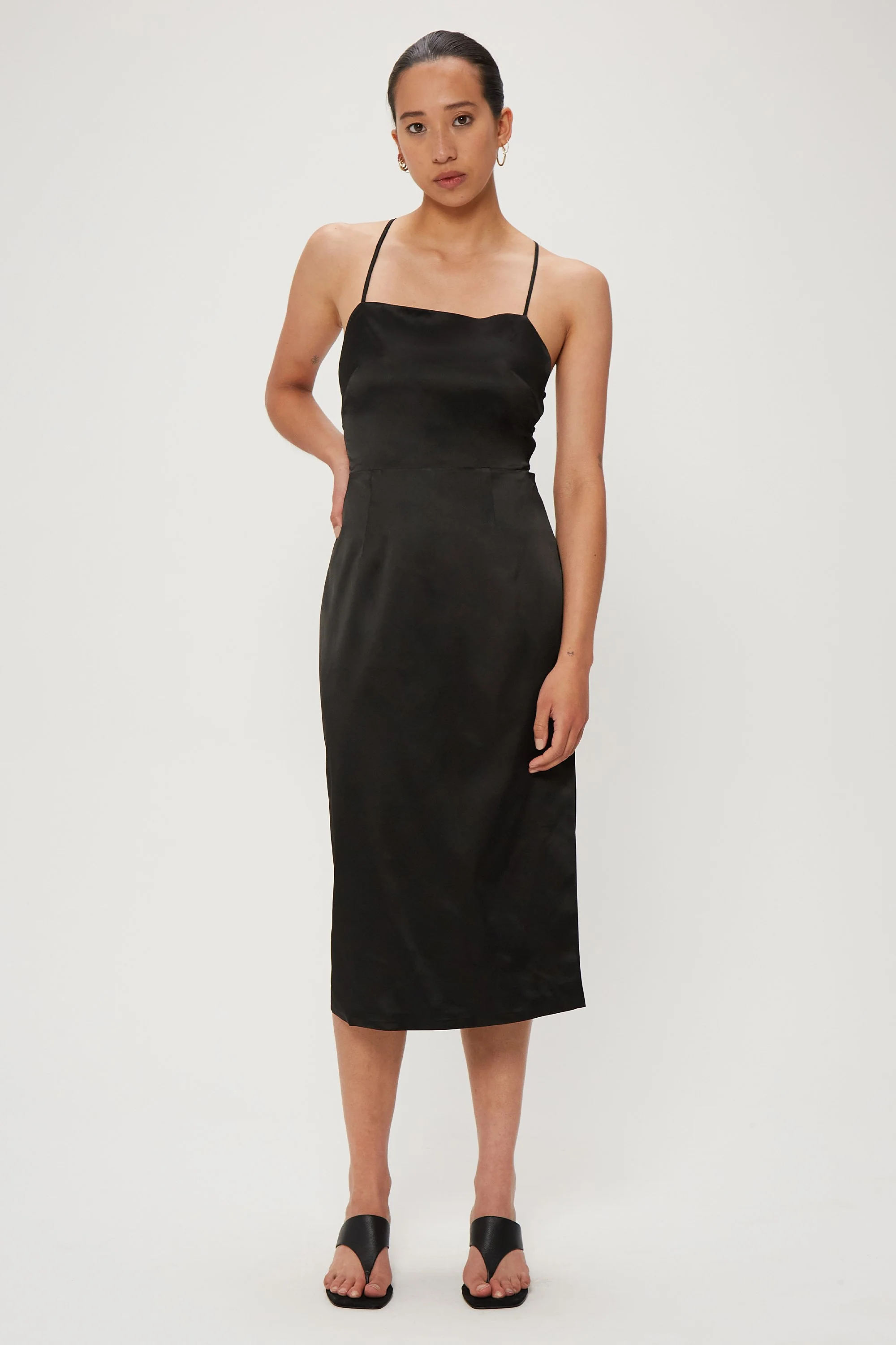 THIRD FORM - Long Nights Lace Back Dress (Black) - Image 3