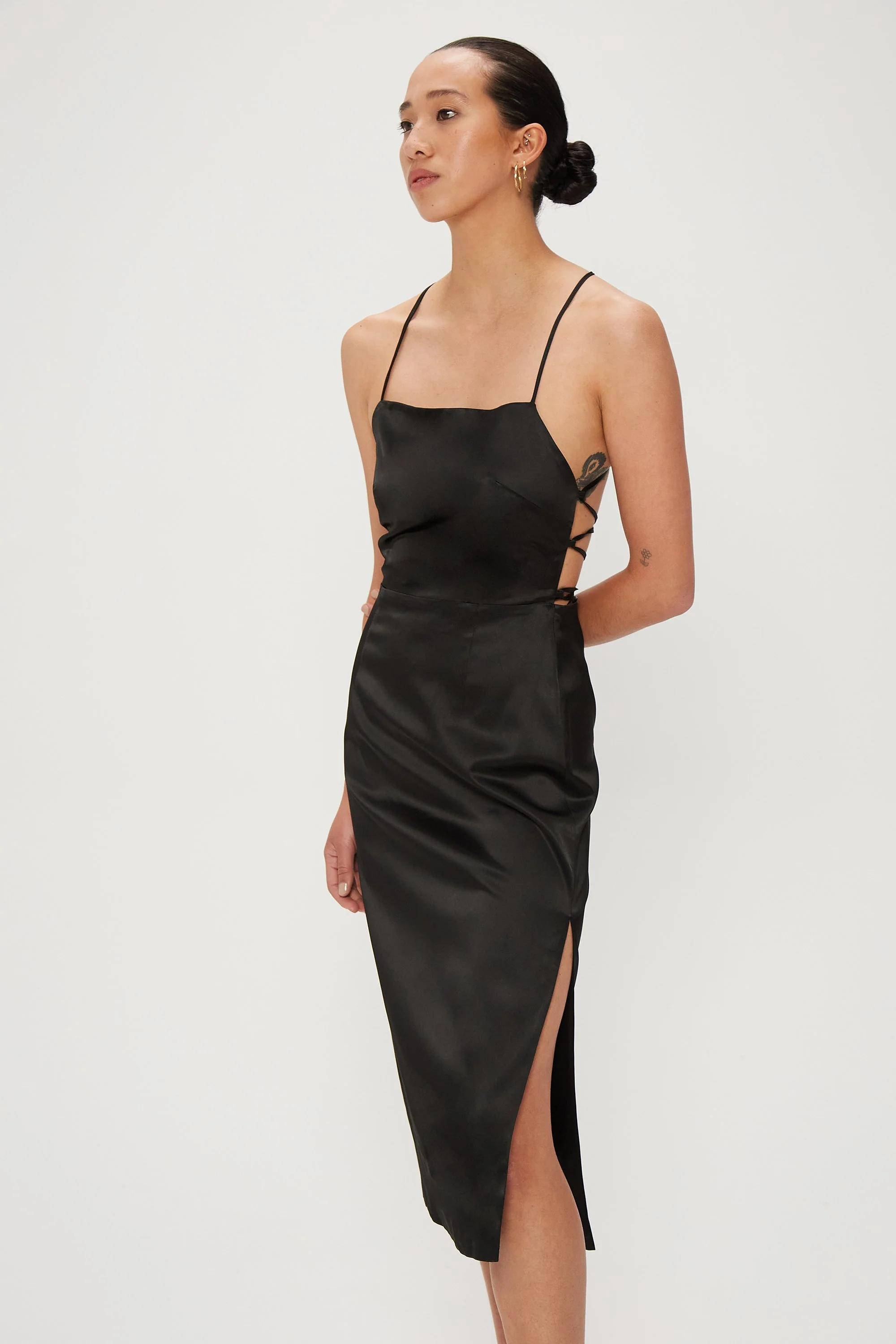 THIRD FORM - Long Nights Lace Back Dress (Black) - Image 4