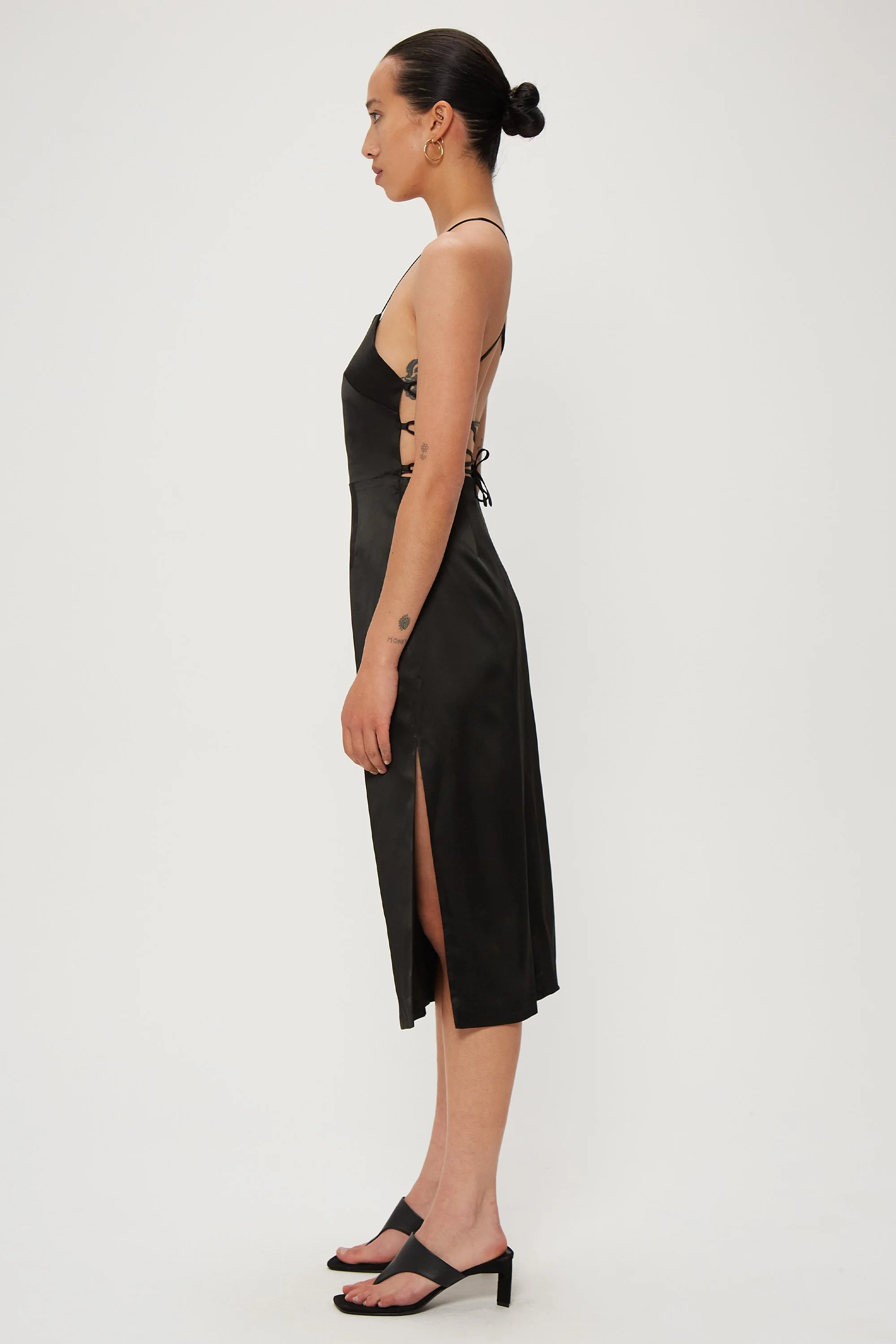 THIRD FORM - Long Nights Lace Back Dress (Black) - Image 5
