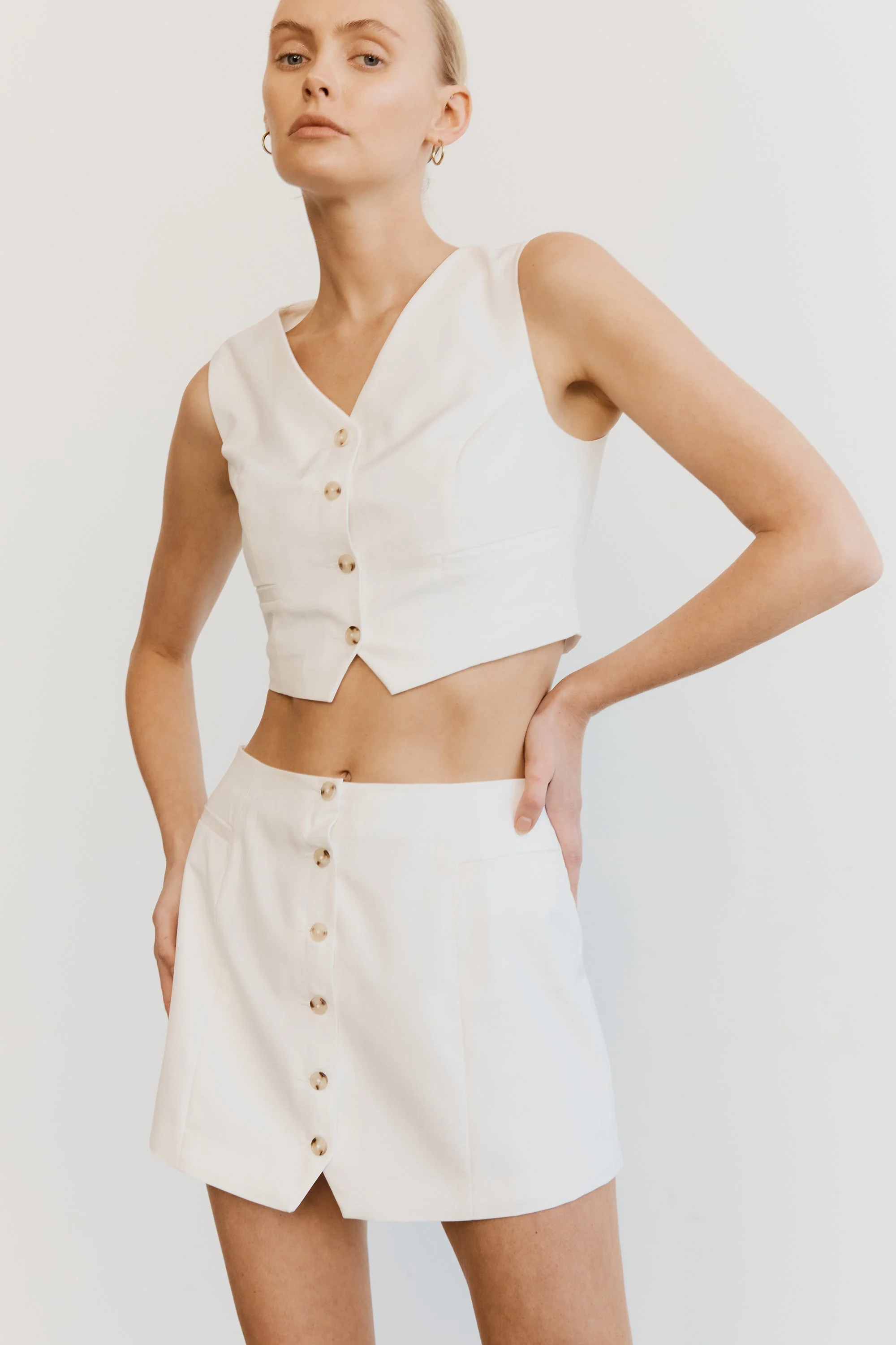 THIRD FORM - Power Player Waistcoat (Cream) FINAL SALE - Image 3