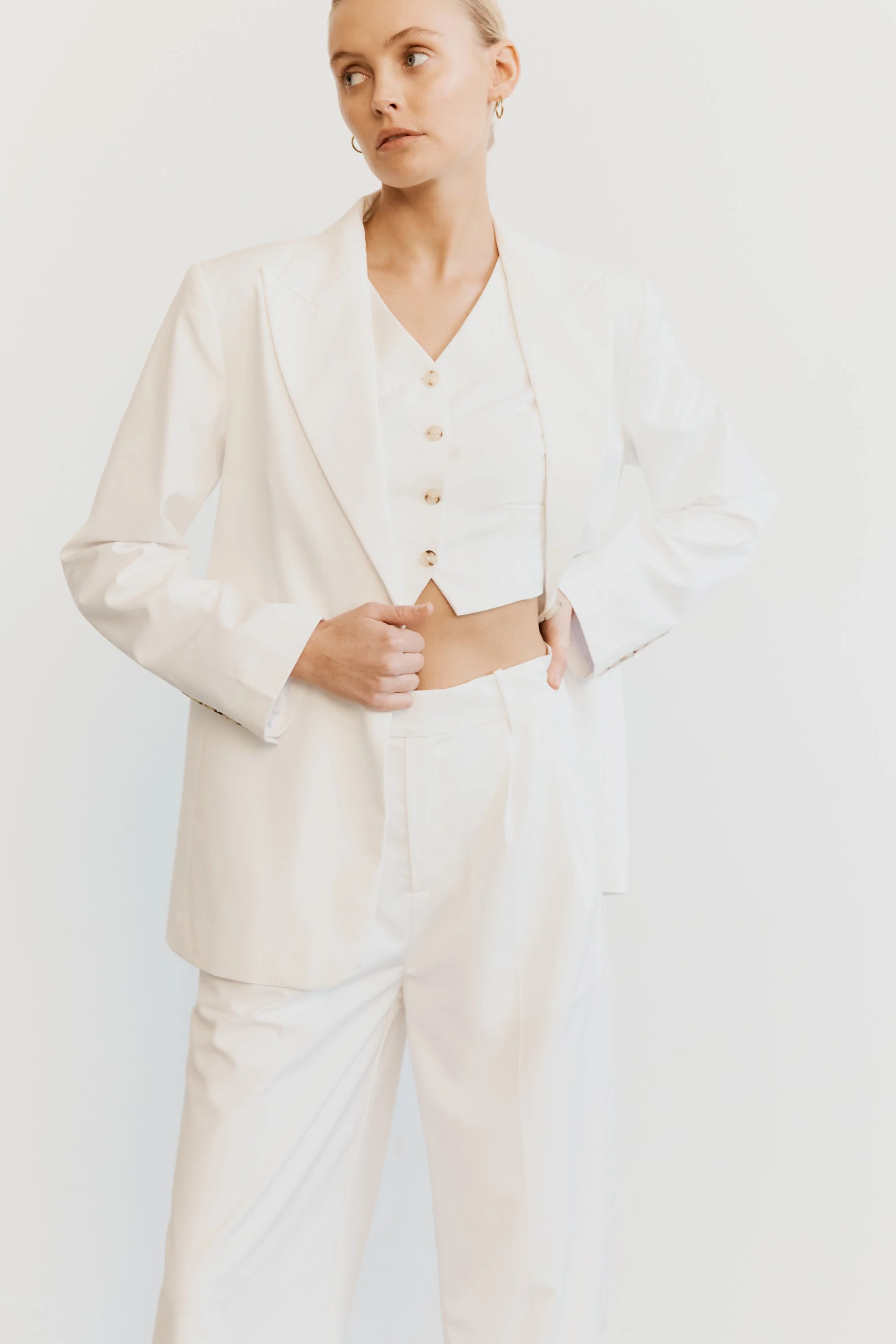 THIRD FORM - Power Player Waistcoat (Cream) FINAL SALE - Image 4