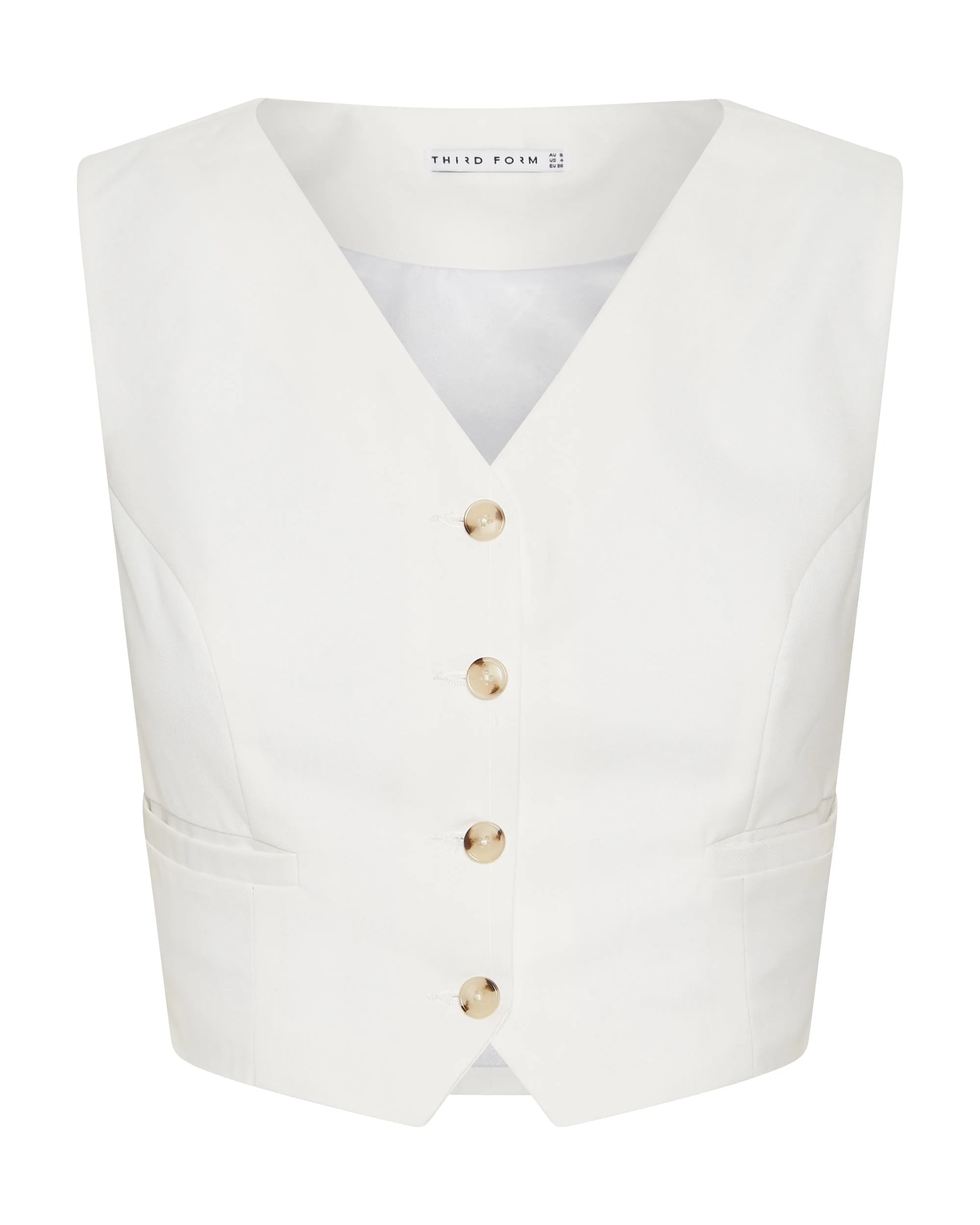 THIRD FORM - Power Player Waistcoat (Cream) FINAL SALE - Image 6