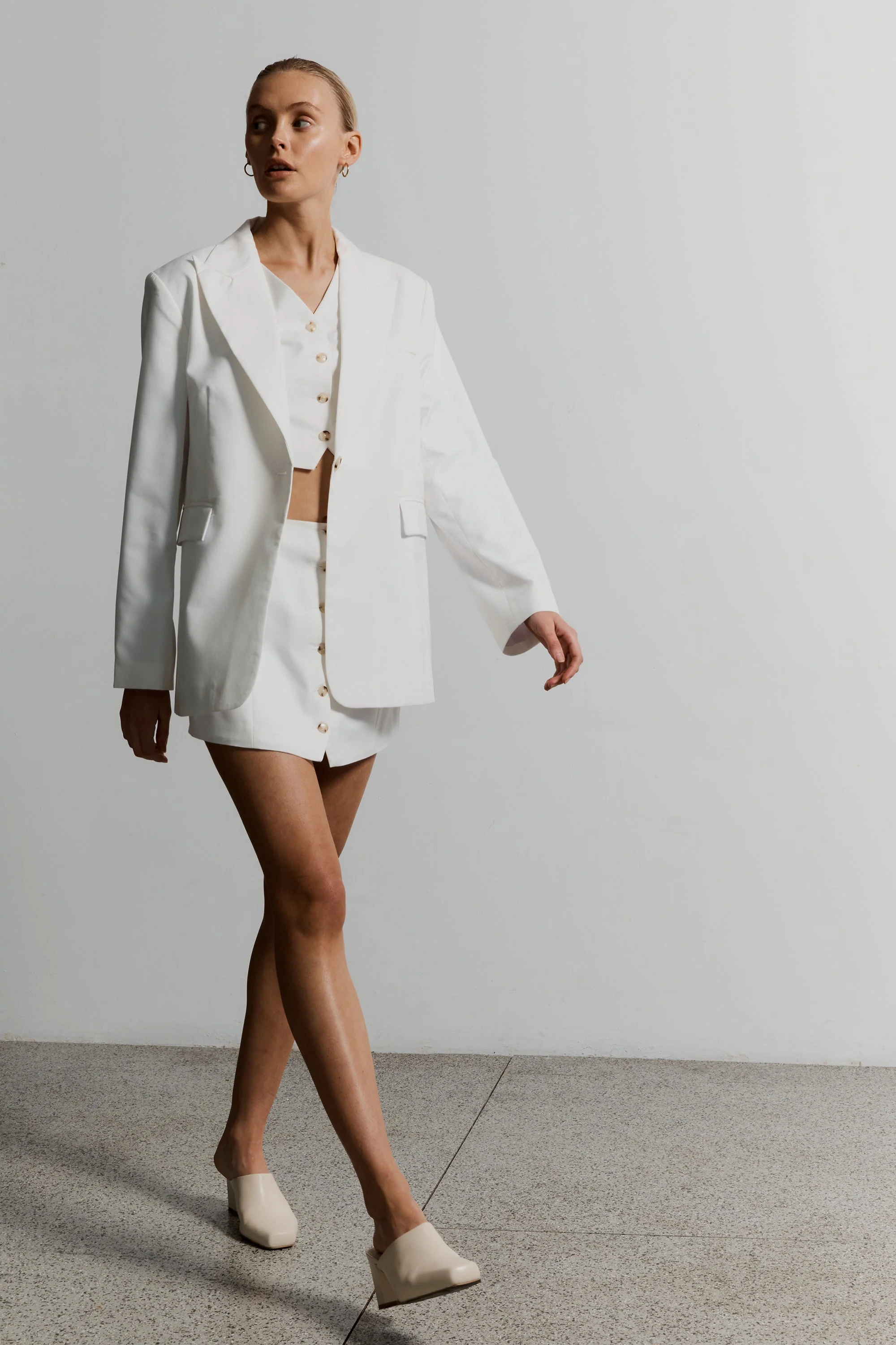 THIRD FORM - Power Player Men's Blazer (Cream) - Image 4