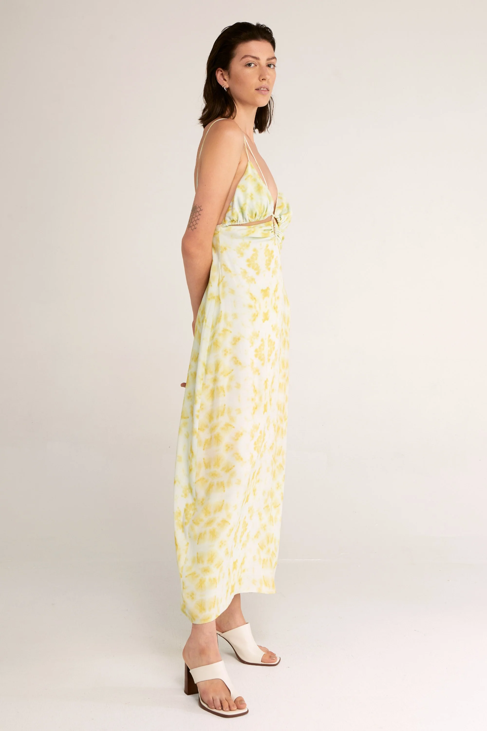 THIRD FORM - Ring Out Slip Dress (Tie Dye Yellow) - Image 3