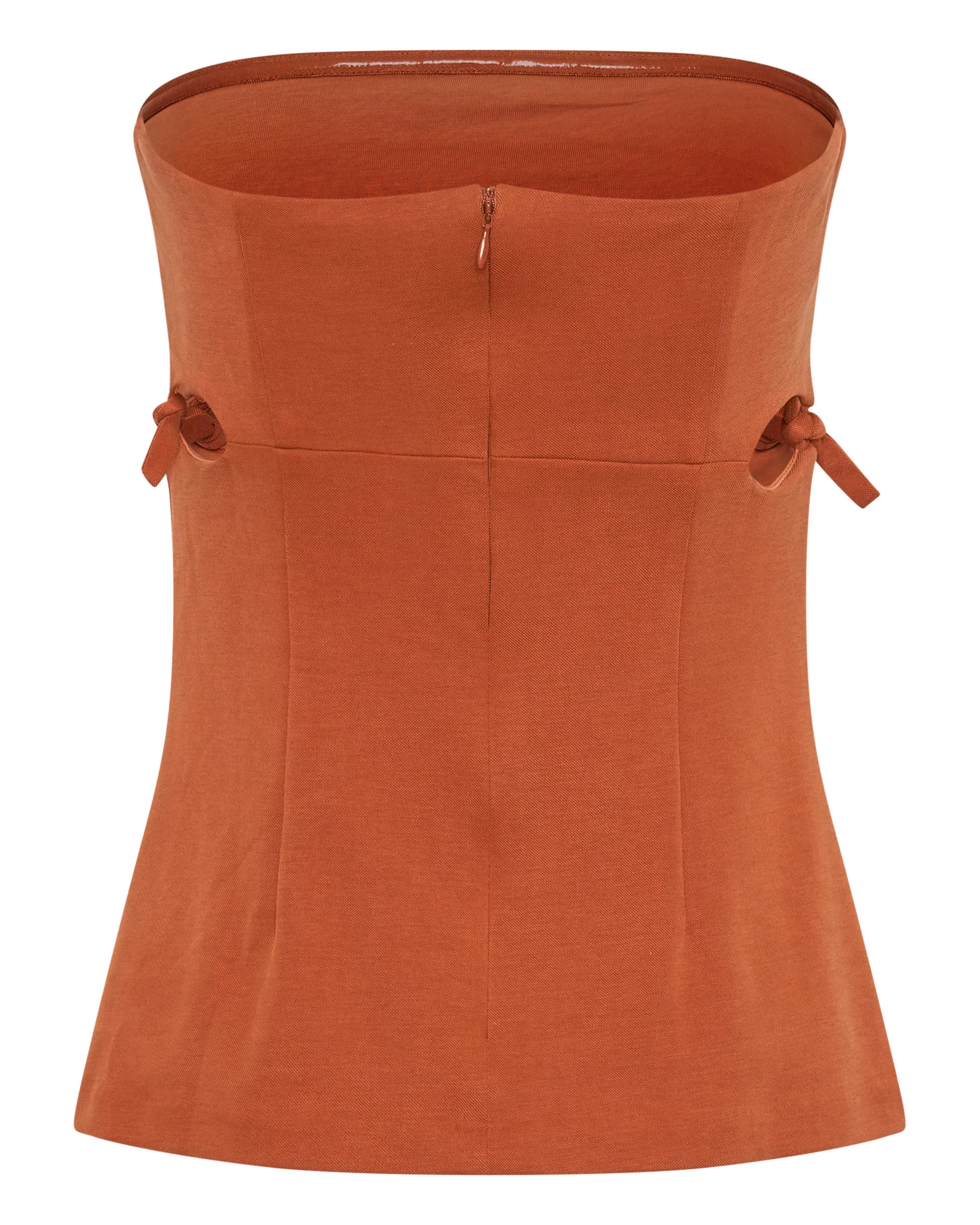 THIRD FORM - Tie Down Strapless Top (Burnt Orange) FINAL SALE - Image 7