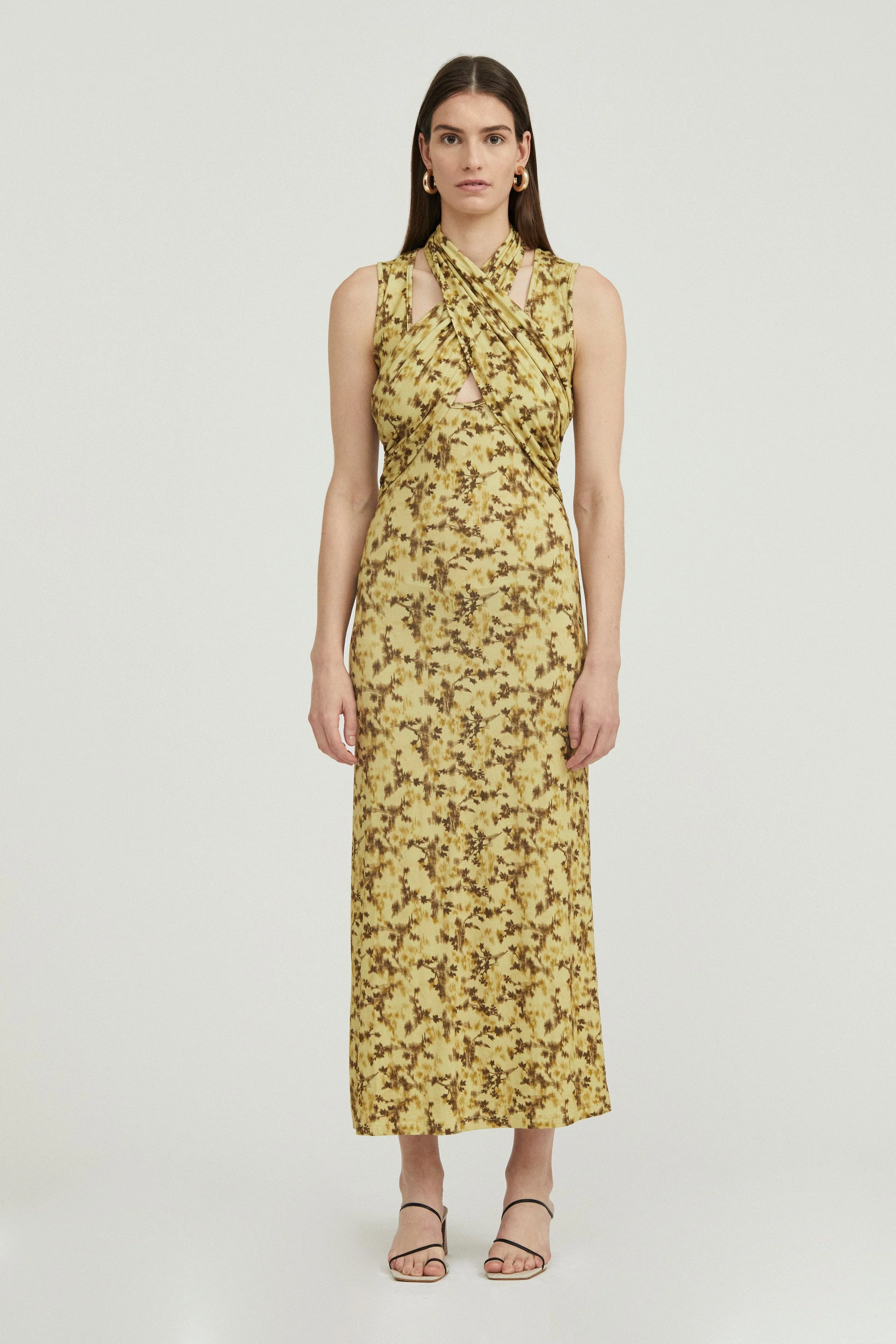 THIRD FORM - WISTERIA WRAP NECK TANK DRESS (WISTERIA) - Image 3