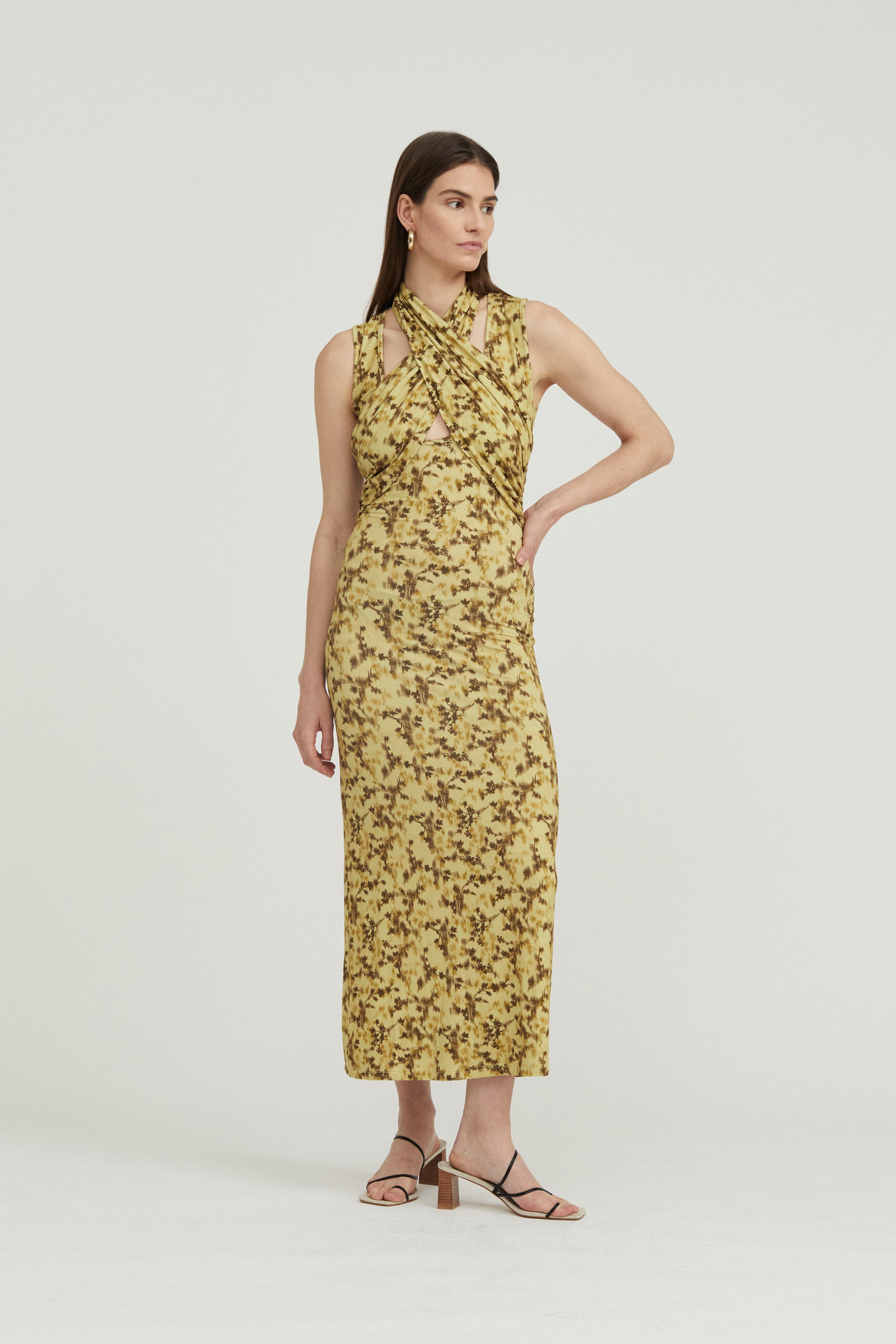 THIRD FORM - WISTERIA WRAP NECK TANK DRESS (WISTERIA) - Image 5